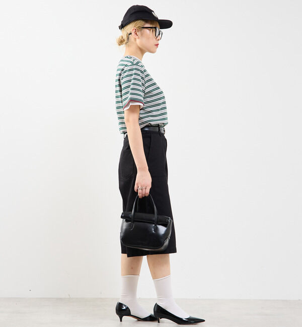 Soffitto「コットンボーダー半袖Tシャツ」|Tシャツ・カットソー|