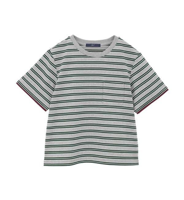 Soffitto「コットンボーダー半袖Tシャツ」|Tシャツ・カットソー|