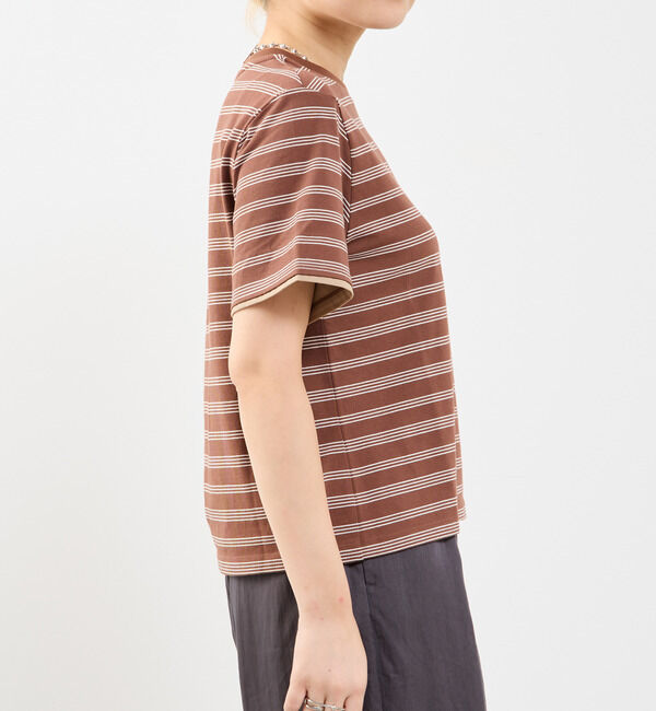 Soffitto「コットンボーダー半袖Tシャツ」|Tシャツ・カットソー|