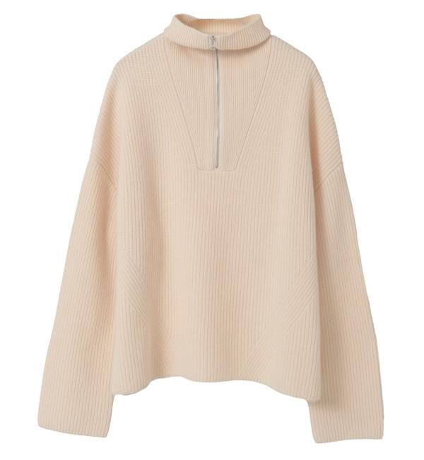 A_「【A_/エース】ウールジッププルオーバー」|ニット・セーター|