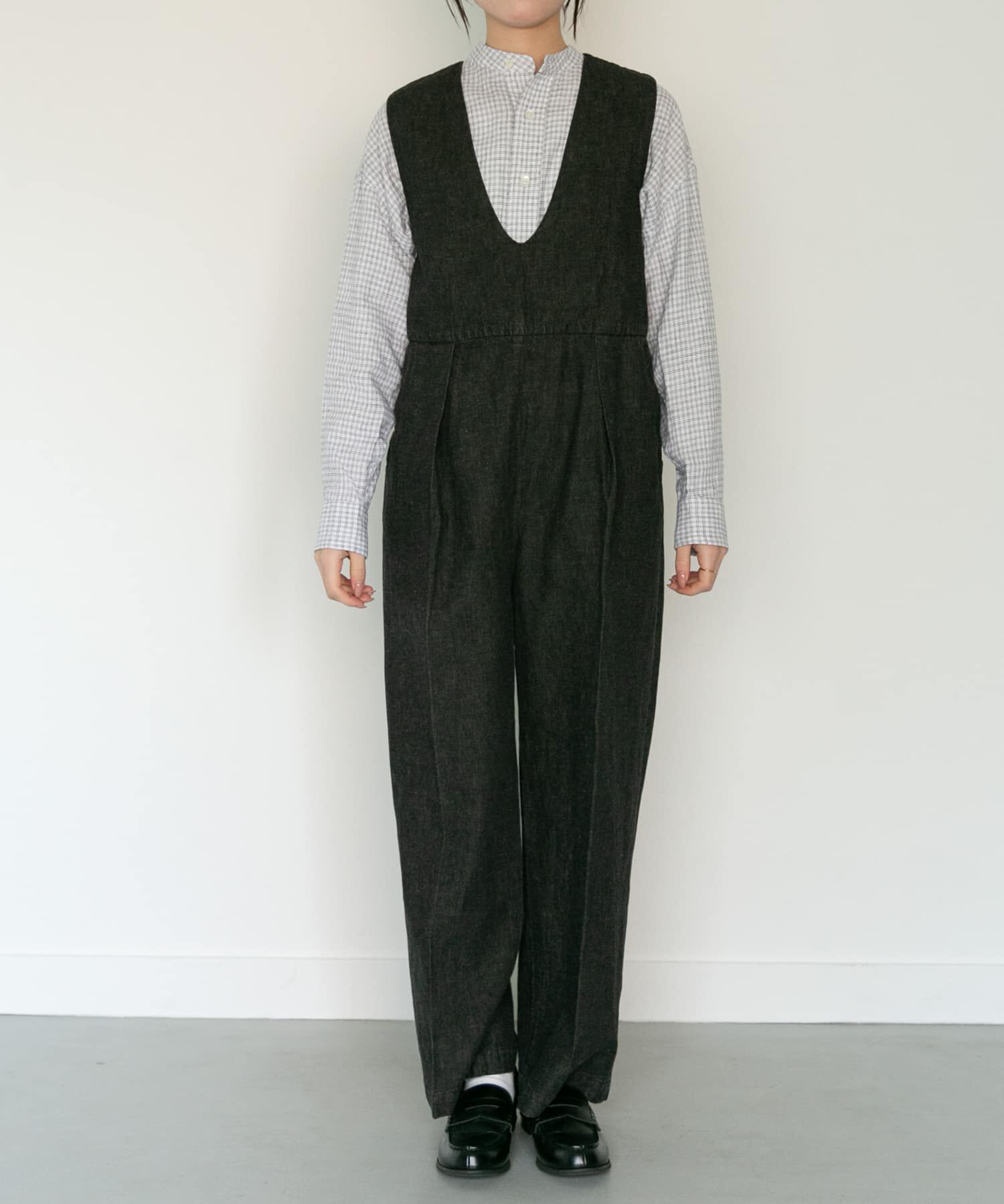 URBAN RESEARCH DOORS「FORK&SPOON　綿麻デニムオールインワン」|スカート|