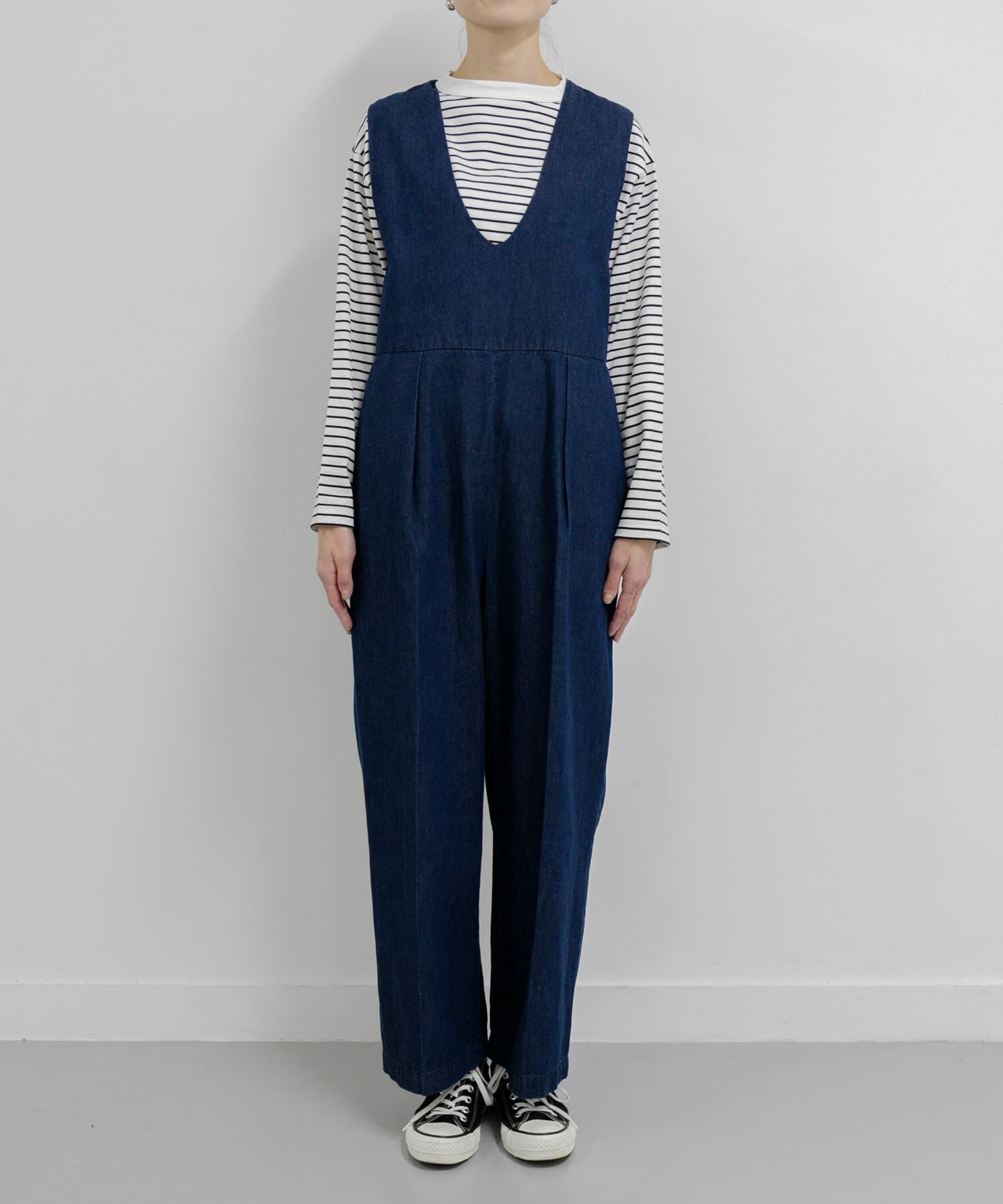 URBAN RESEARCH DOORS「FORK&SPOON　綿麻デニムオールインワン」|スカート|