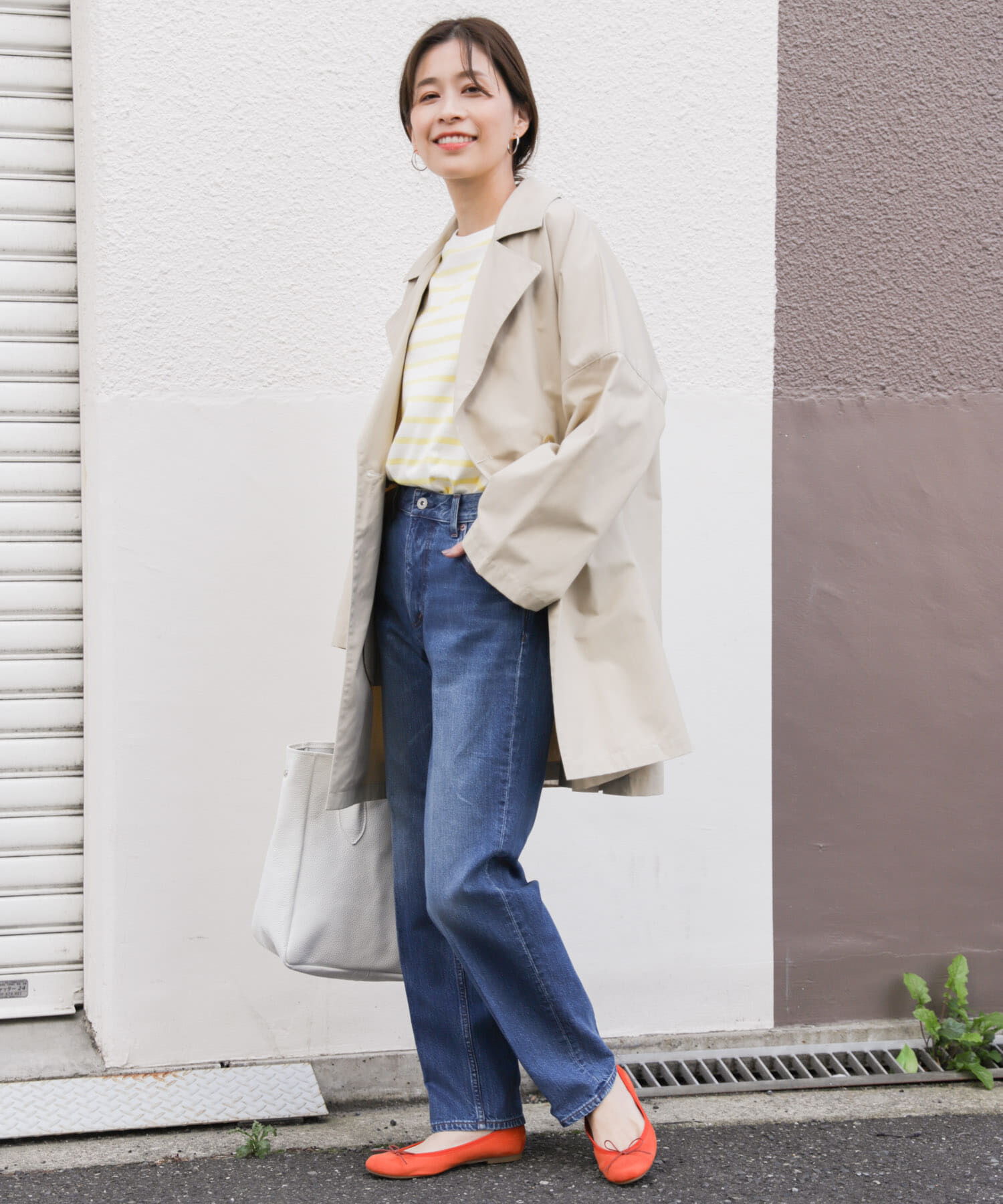 URBAN RESEARCH DOORS「ハイライズデニムパンツ」|デニム|