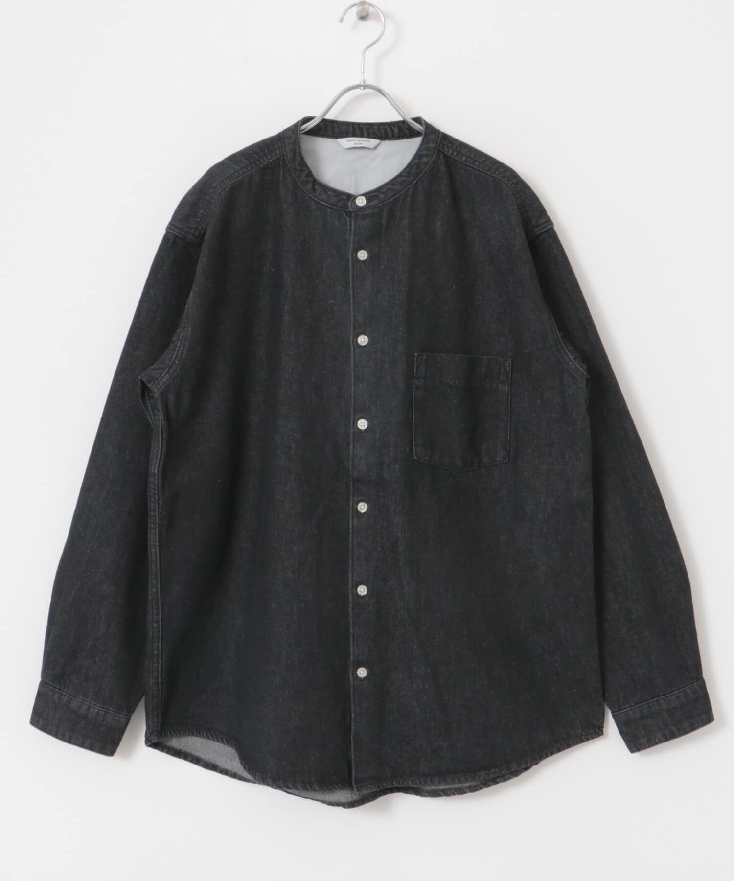 URBAN RESEARCH DOORS「デニムバンドカラーシャツ」|シャツ・ブラウス|