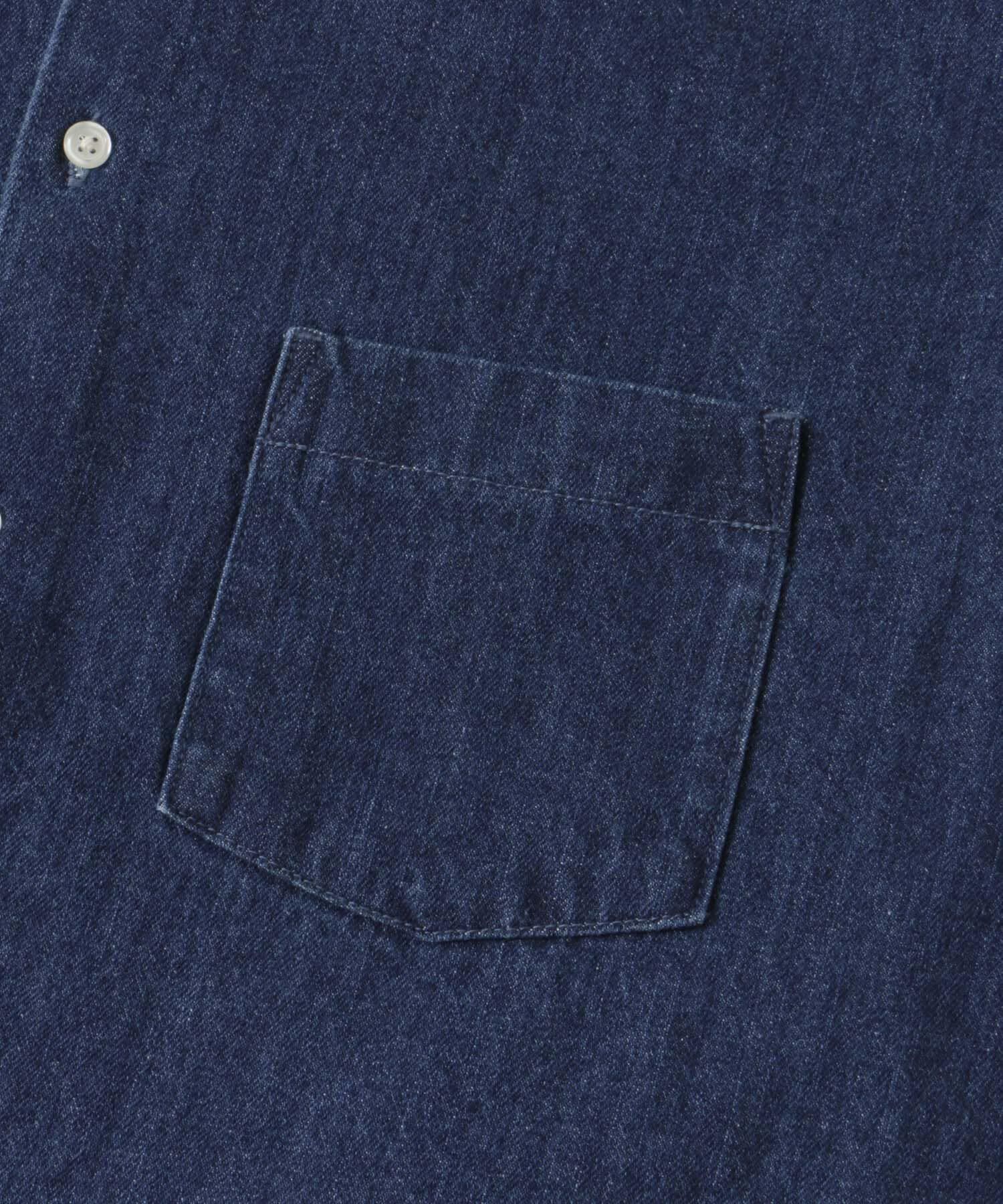 URBAN RESEARCH DOORS「デニムバンドカラーシャツ」|シャツ・ブラウス|