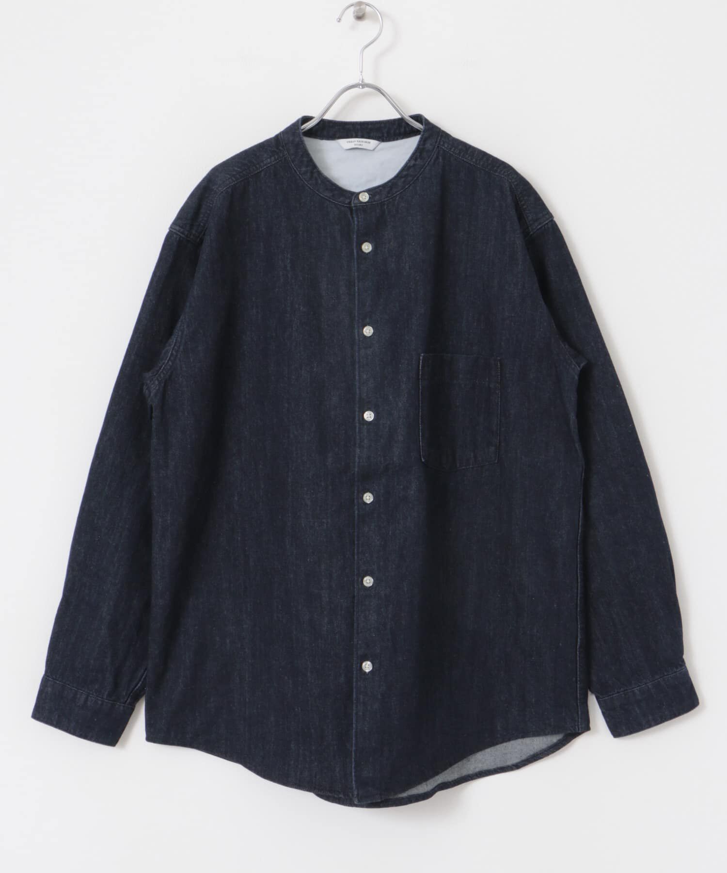 URBAN RESEARCH DOORS「デニムバンドカラーシャツ」|シャツ・ブラウス|