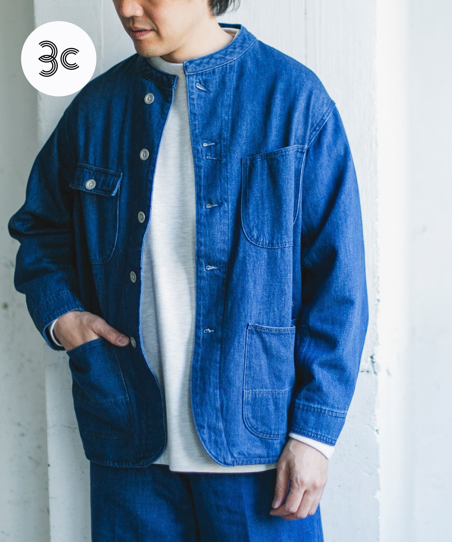 URBAN RESEARCH DOORS「Denim Chore Jacket」|デニムジャケット|インディゴブルー