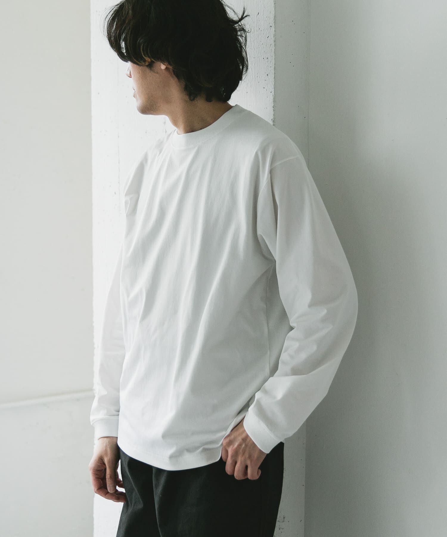 URBAN RESEARCH DOORS「『吸水速乾/ｲｰｼﾞｰｹｱ/接触冷感』ｸｲｯｸﾄﾞﾗｲ ﾛﾝｸﾞｽﾘｰ 」|Tシャツ・カットソー|