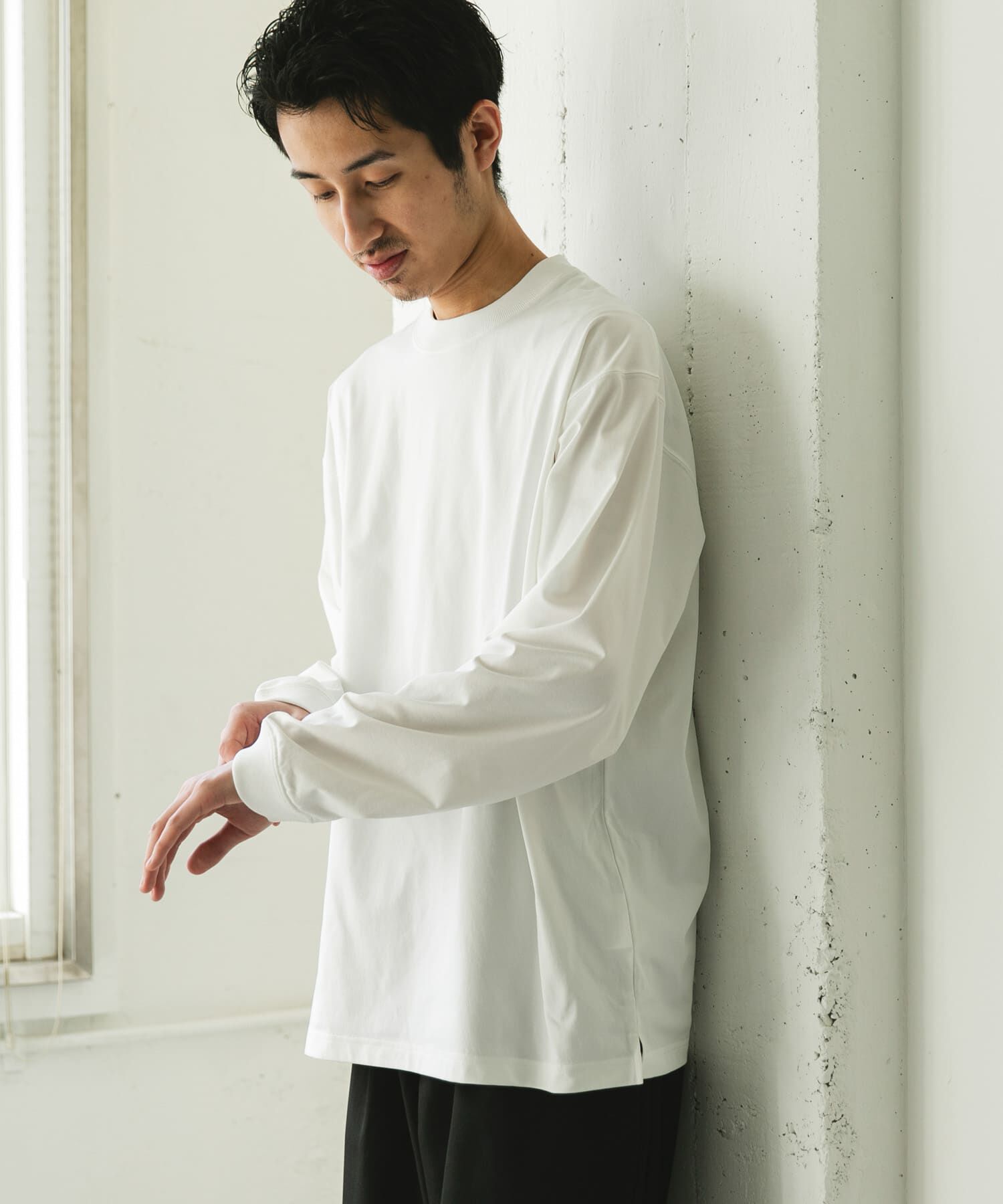 URBAN RESEARCH DOORS「『吸水速乾/ｲｰｼﾞｰｹｱ/接触冷感』ｸｲｯｸﾄﾞﾗｲ ﾛﾝｸﾞｽﾘｰ 」|Tシャツ・カットソー|