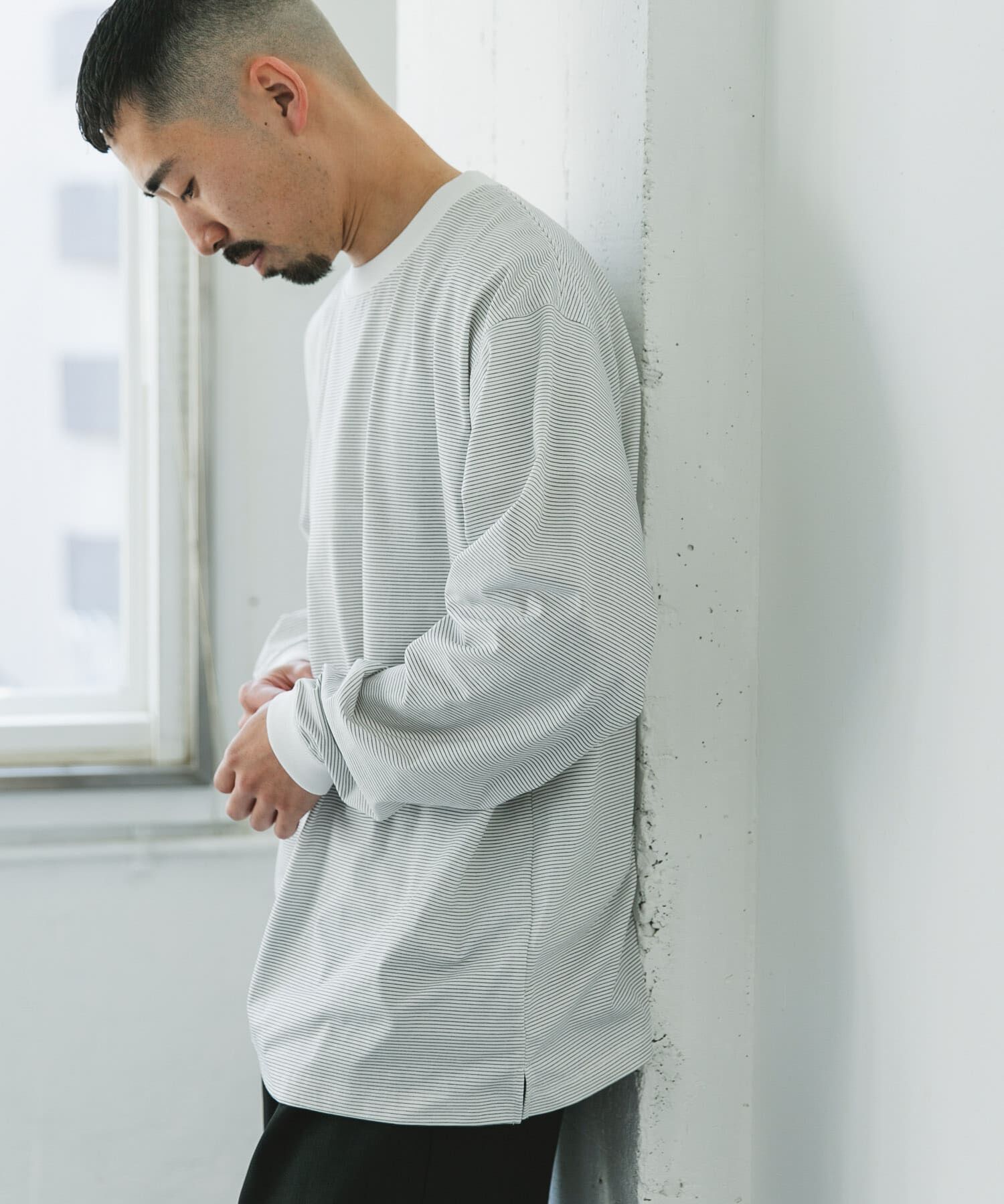 URBAN RESEARCH DOORS「『吸水速乾/ｲｰｼﾞｰｹｱ/接触冷感』ｸｲｯｸﾄﾞﾗｲ ﾛﾝｸﾞｽﾘｰ 」|Tシャツ・カットソー|