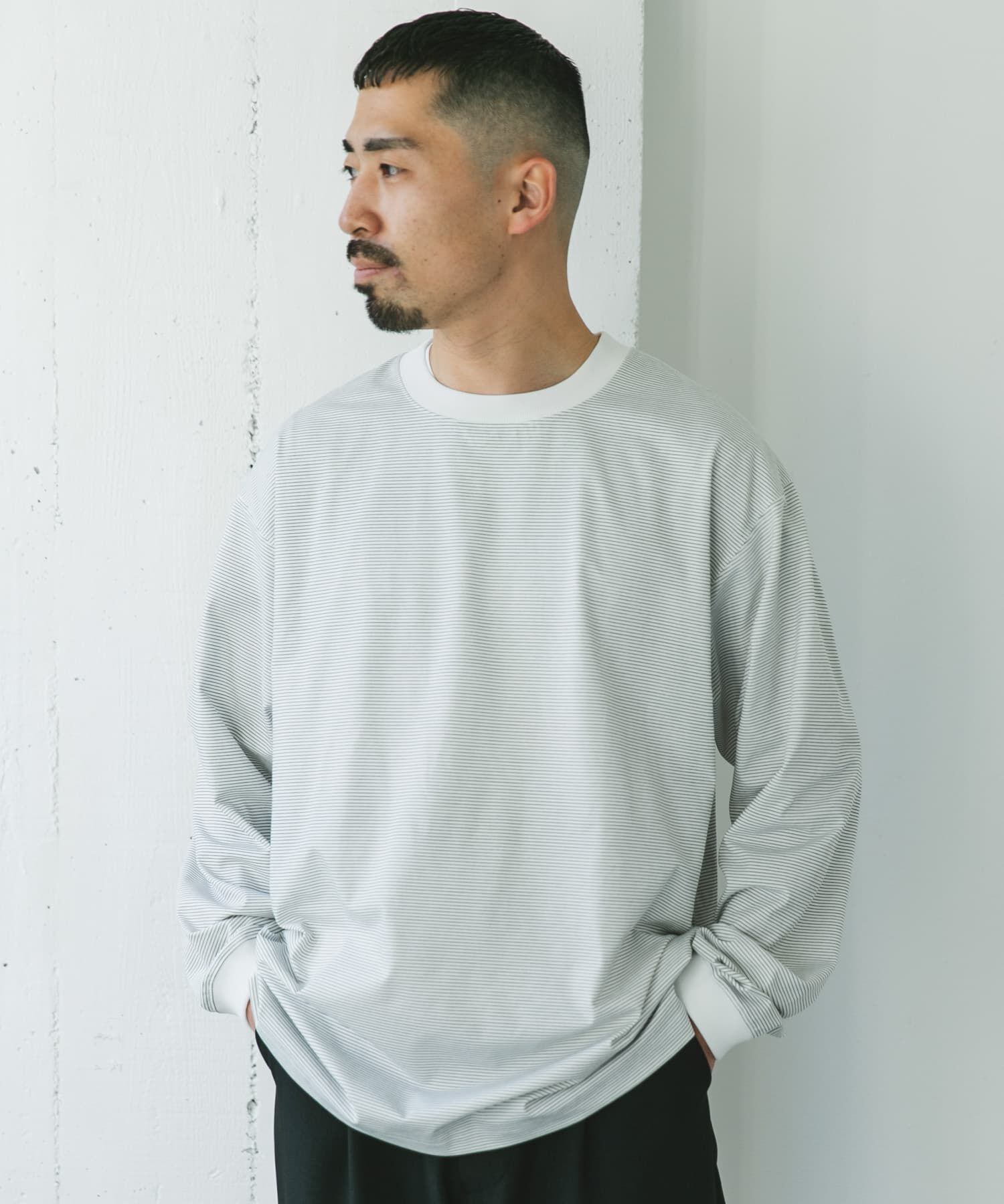 URBAN RESEARCH DOORS「『吸水速乾/ｲｰｼﾞｰｹｱ/接触冷感』ｸｲｯｸﾄﾞﾗｲ ﾛﾝｸﾞｽﾘｰ 」|Tシャツ・カットソー|