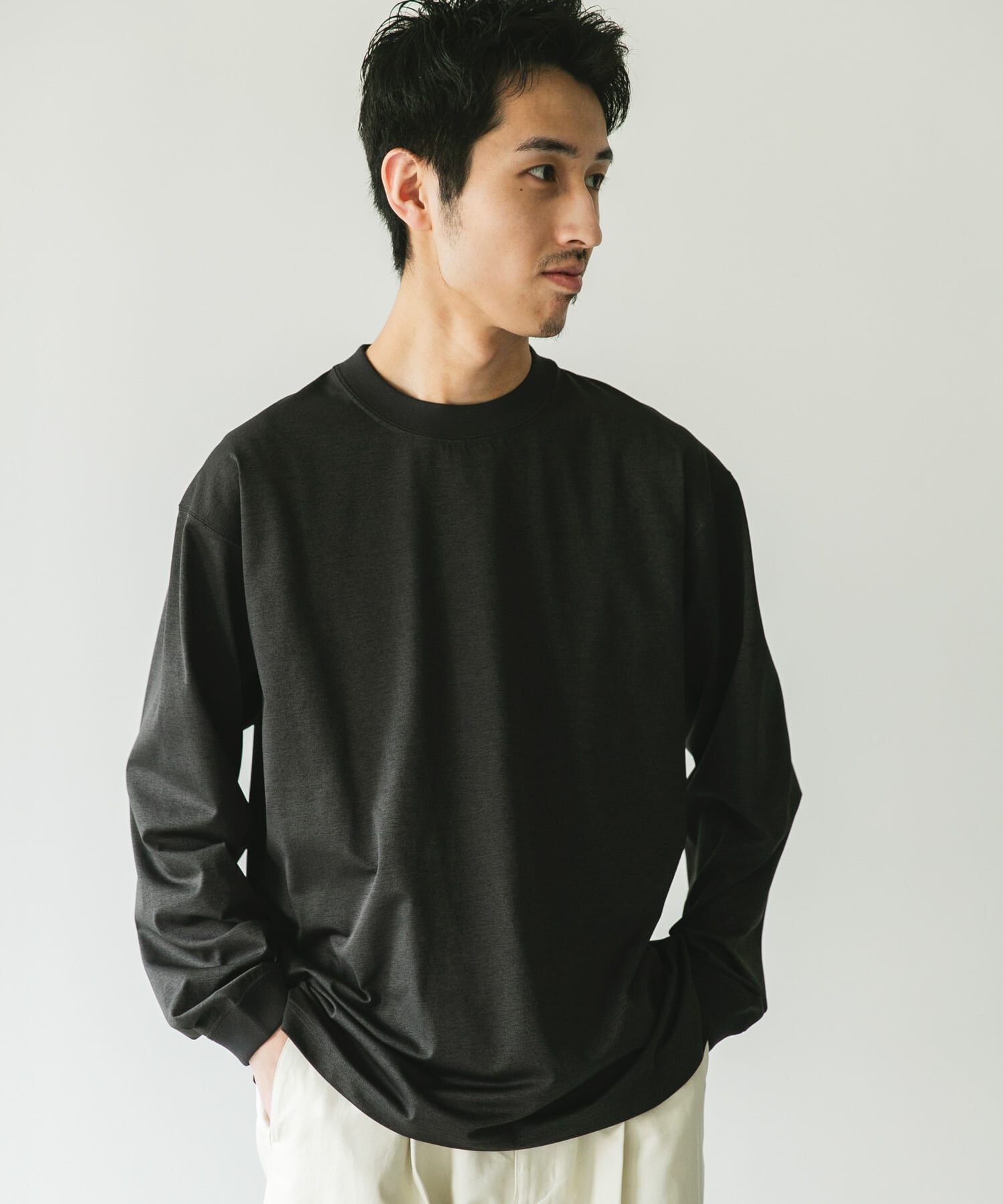 URBAN RESEARCH DOORS「『吸水速乾/ｲｰｼﾞｰｹｱ/接触冷感』ｸｲｯｸﾄﾞﾗｲ ﾛﾝｸﾞｽﾘｰ 」|Tシャツ・カットソー|