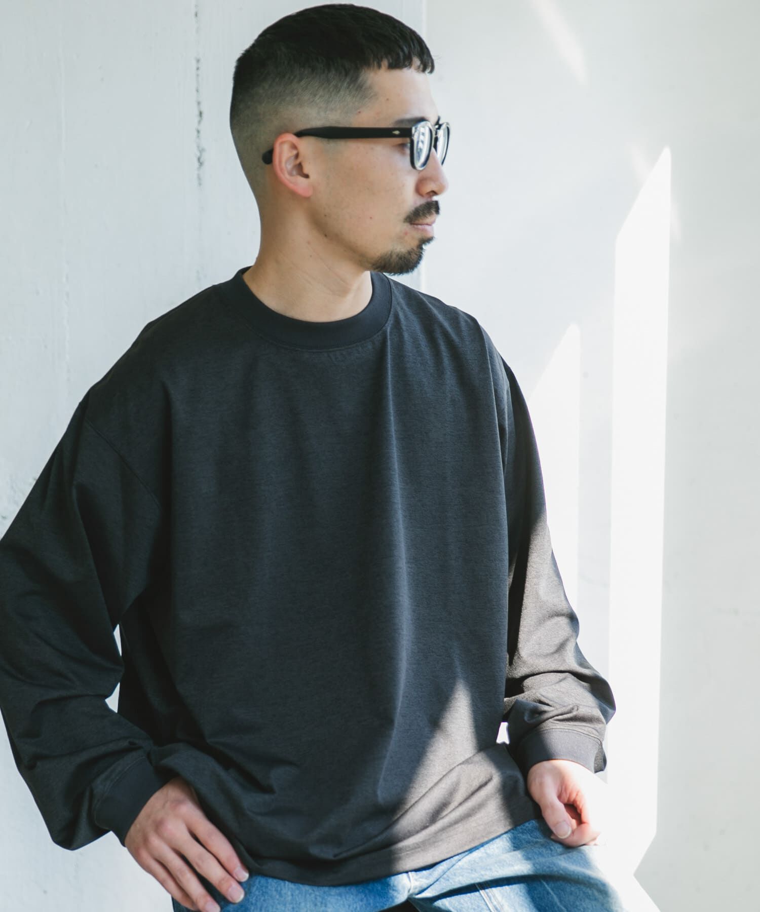 URBAN RESEARCH DOORS「『吸水速乾/ｲｰｼﾞｰｹｱ/接触冷感』ｸｲｯｸﾄﾞﾗｲ ﾛﾝｸﾞｽﾘｰ 」|Tシャツ・カットソー|