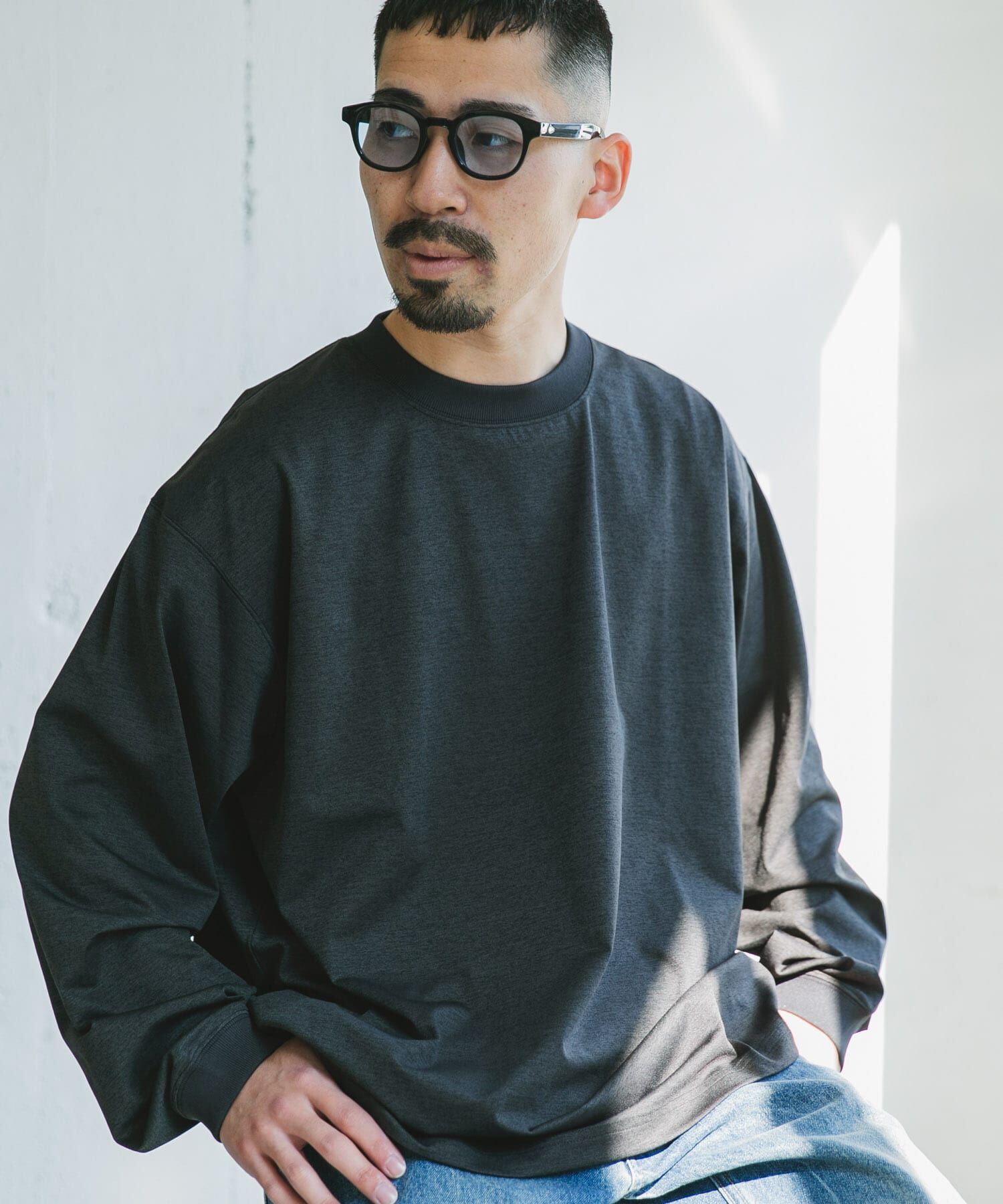 URBAN RESEARCH DOORS「『吸水速乾/ｲｰｼﾞｰｹｱ/接触冷感』ｸｲｯｸﾄﾞﾗｲ ﾛﾝｸﾞｽﾘｰ 」|Tシャツ・カットソー|