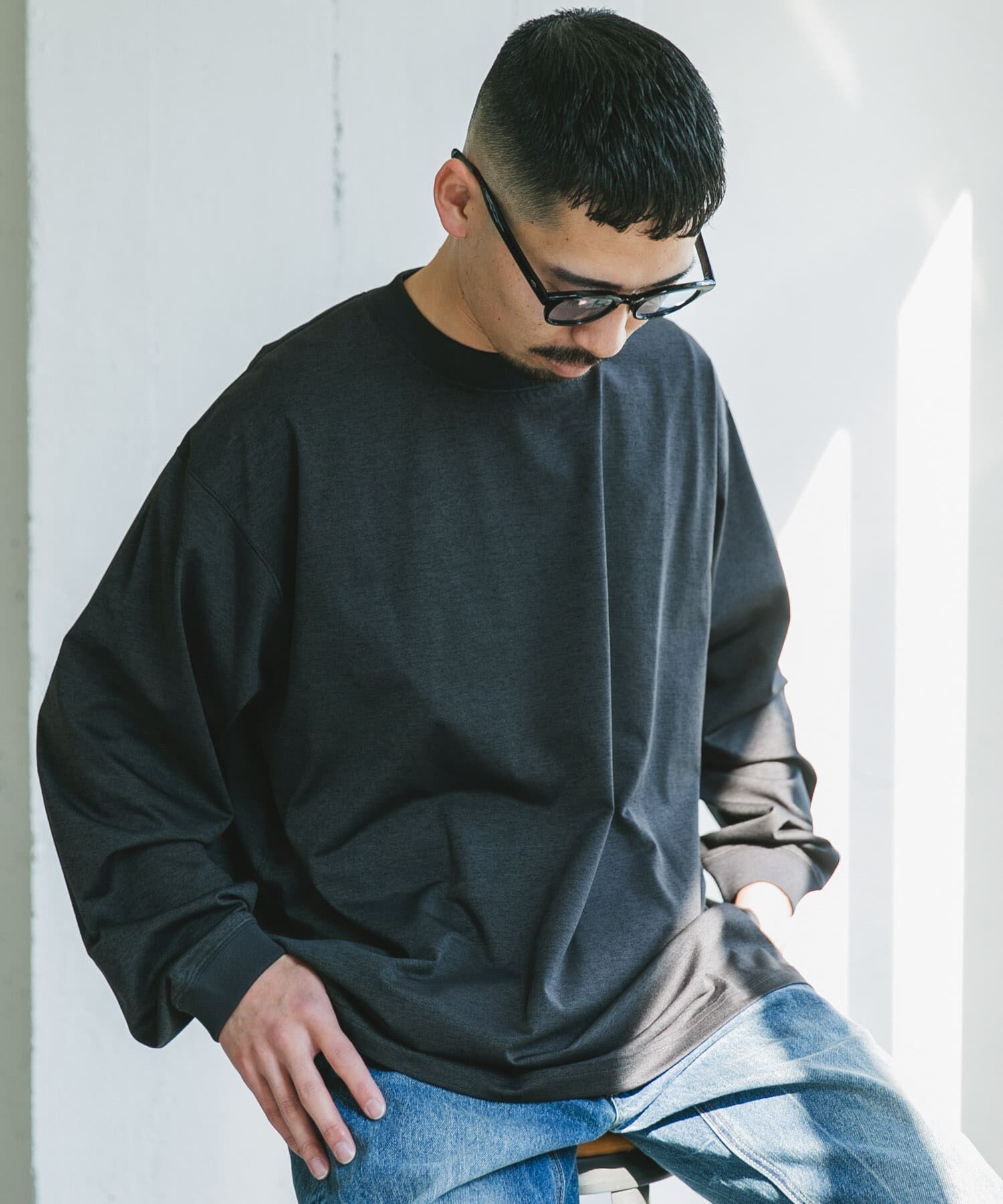 URBAN RESEARCH DOORS「『吸水速乾/ｲｰｼﾞｰｹｱ/接触冷感』ｸｲｯｸﾄﾞﾗｲ ﾛﾝｸﾞｽﾘｰ 」|Tシャツ・カットソー|