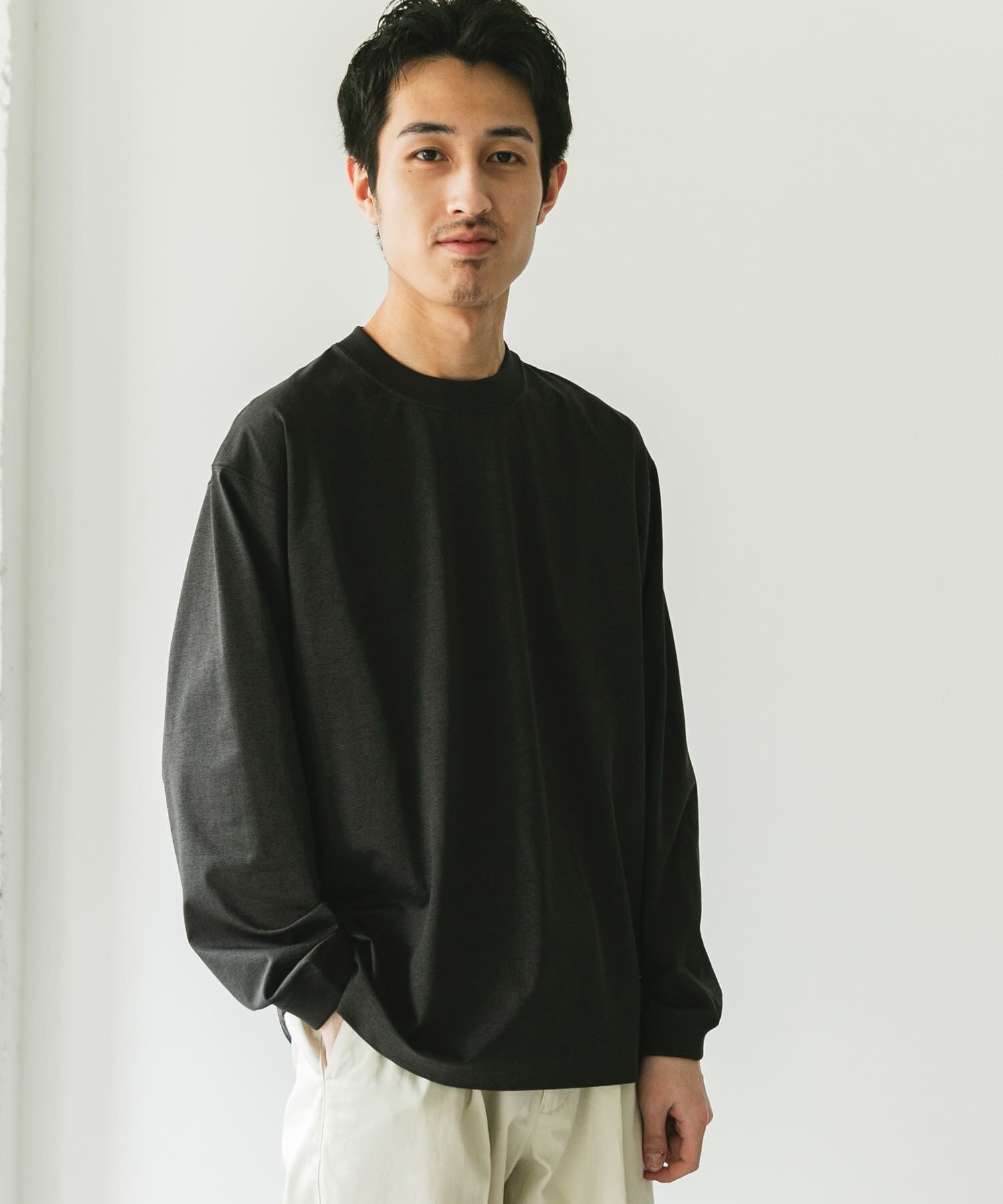 URBAN RESEARCH DOORS「『吸水速乾/ｲｰｼﾞｰｹｱ/接触冷感』ｸｲｯｸﾄﾞﾗｲ ﾛﾝｸﾞｽﾘｰ 」|Tシャツ・カットソー|