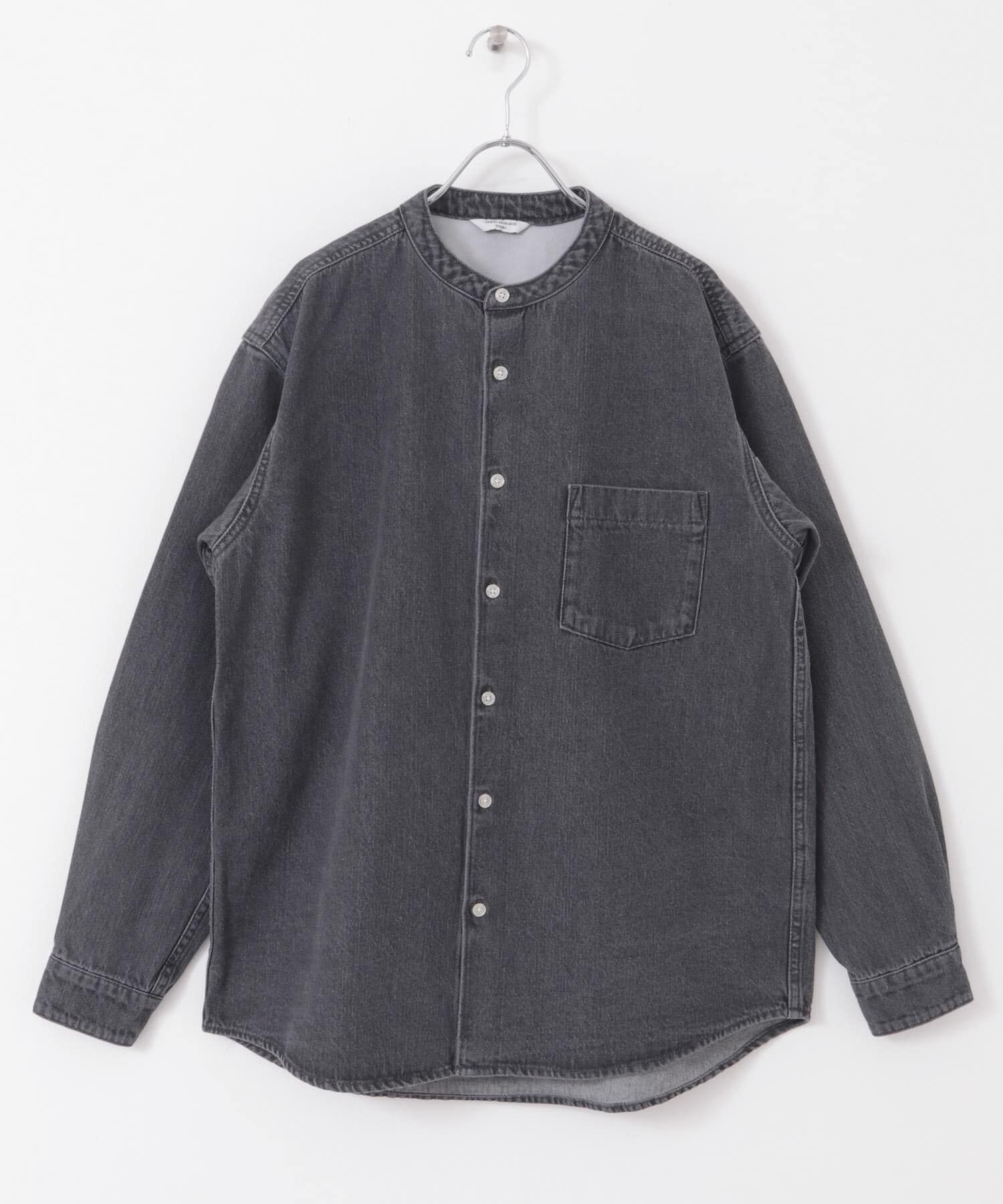 URBAN RESEARCH DOORS「デニムバンドカラーシャツ」|シャツ・ブラウス|