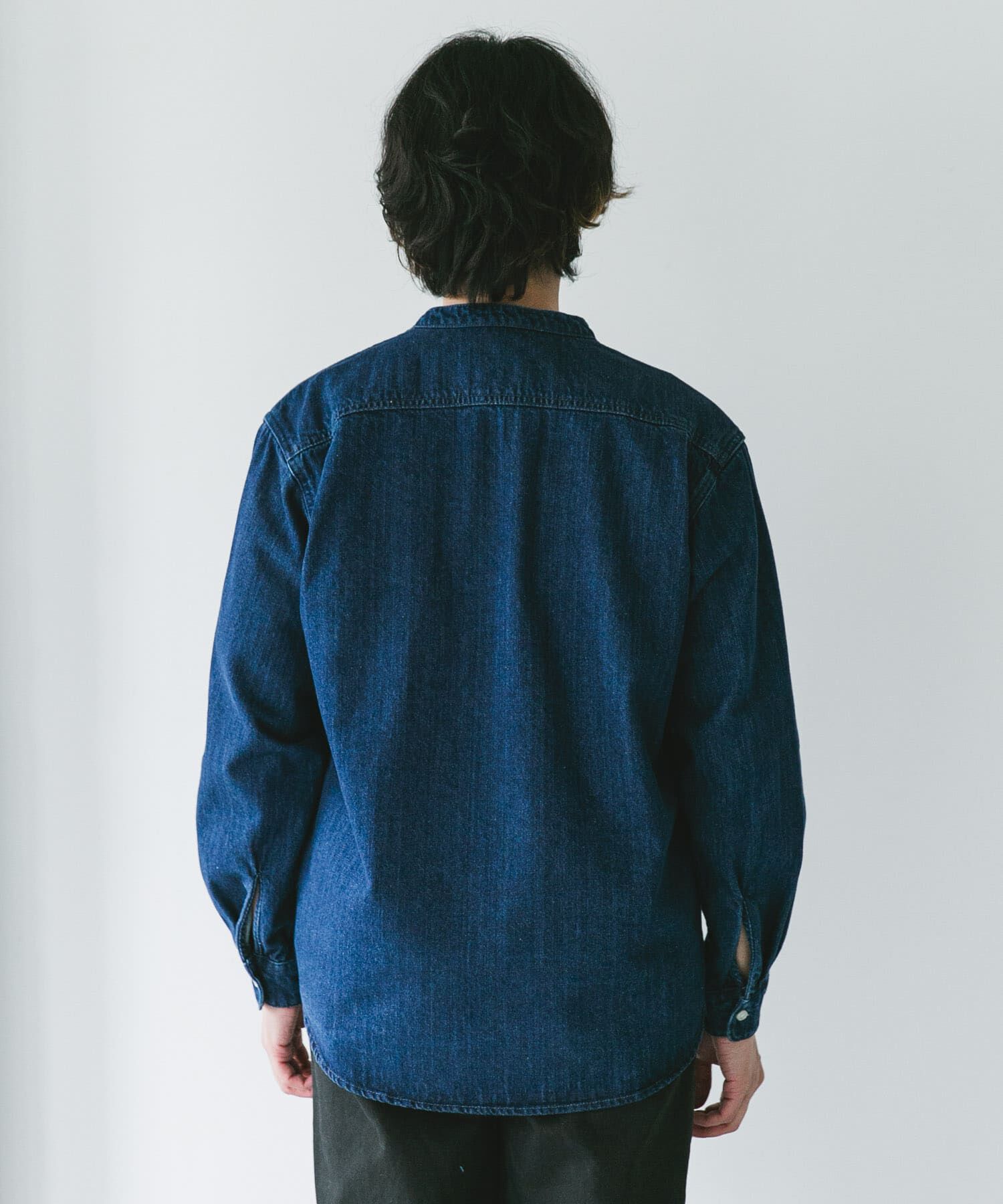 URBAN RESEARCH DOORS「デニムバンドカラーシャツ」|シャツ・ブラウス|