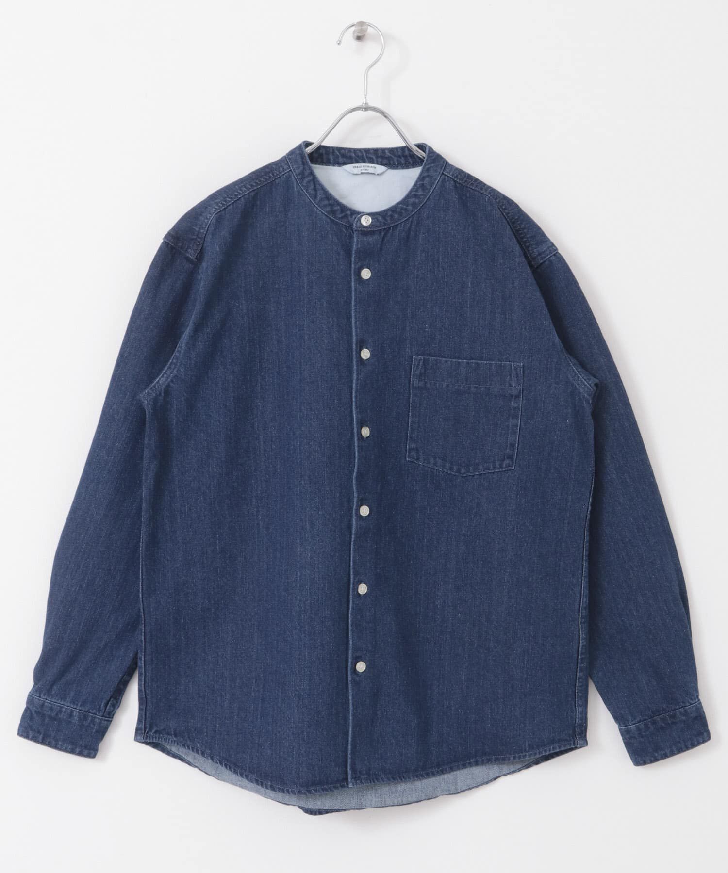 URBAN RESEARCH DOORS「デニムバンドカラーシャツ」|シャツ・ブラウス|