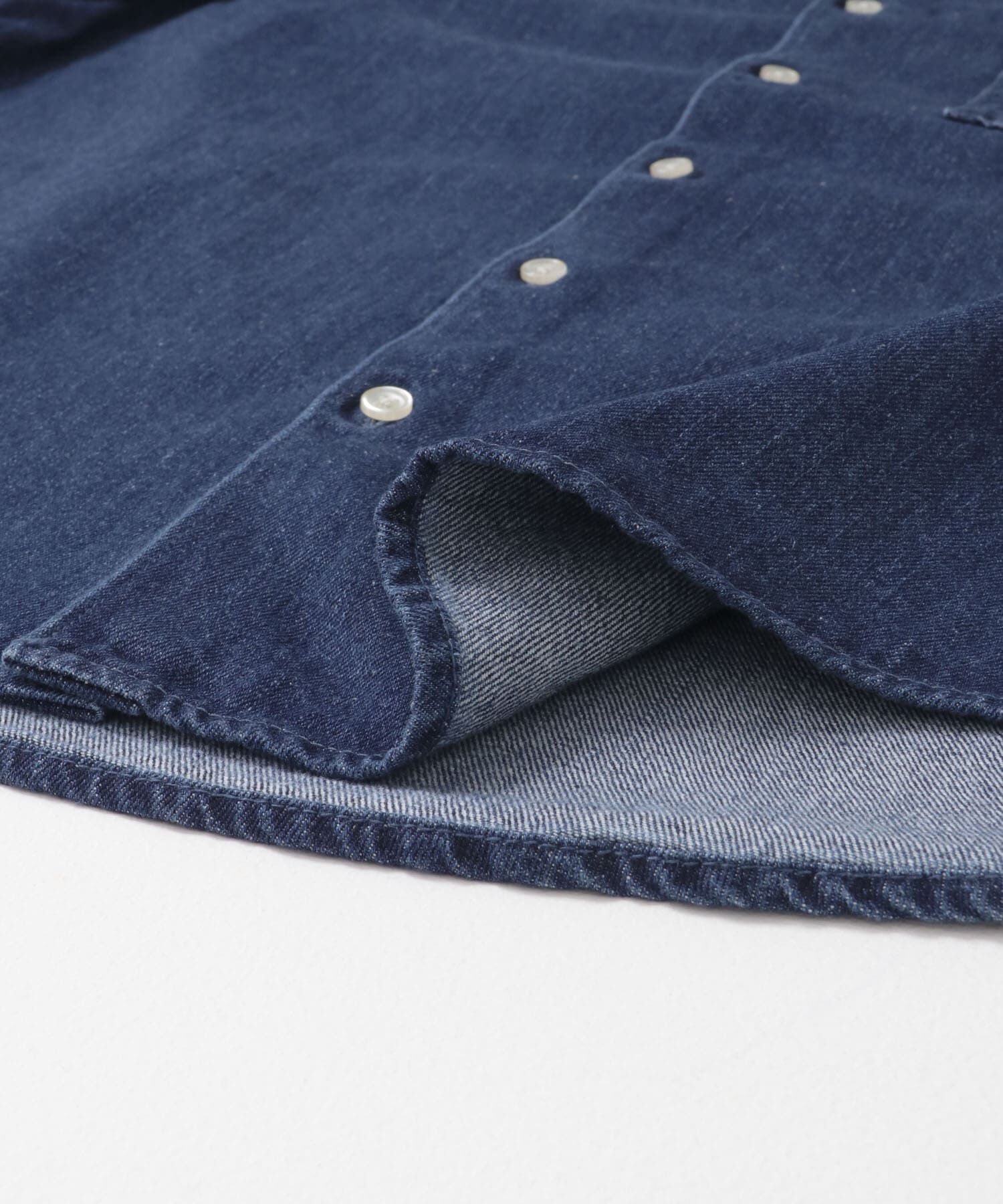 URBAN RESEARCH DOORS「デニムバンドカラーシャツ」|シャツ・ブラウス|