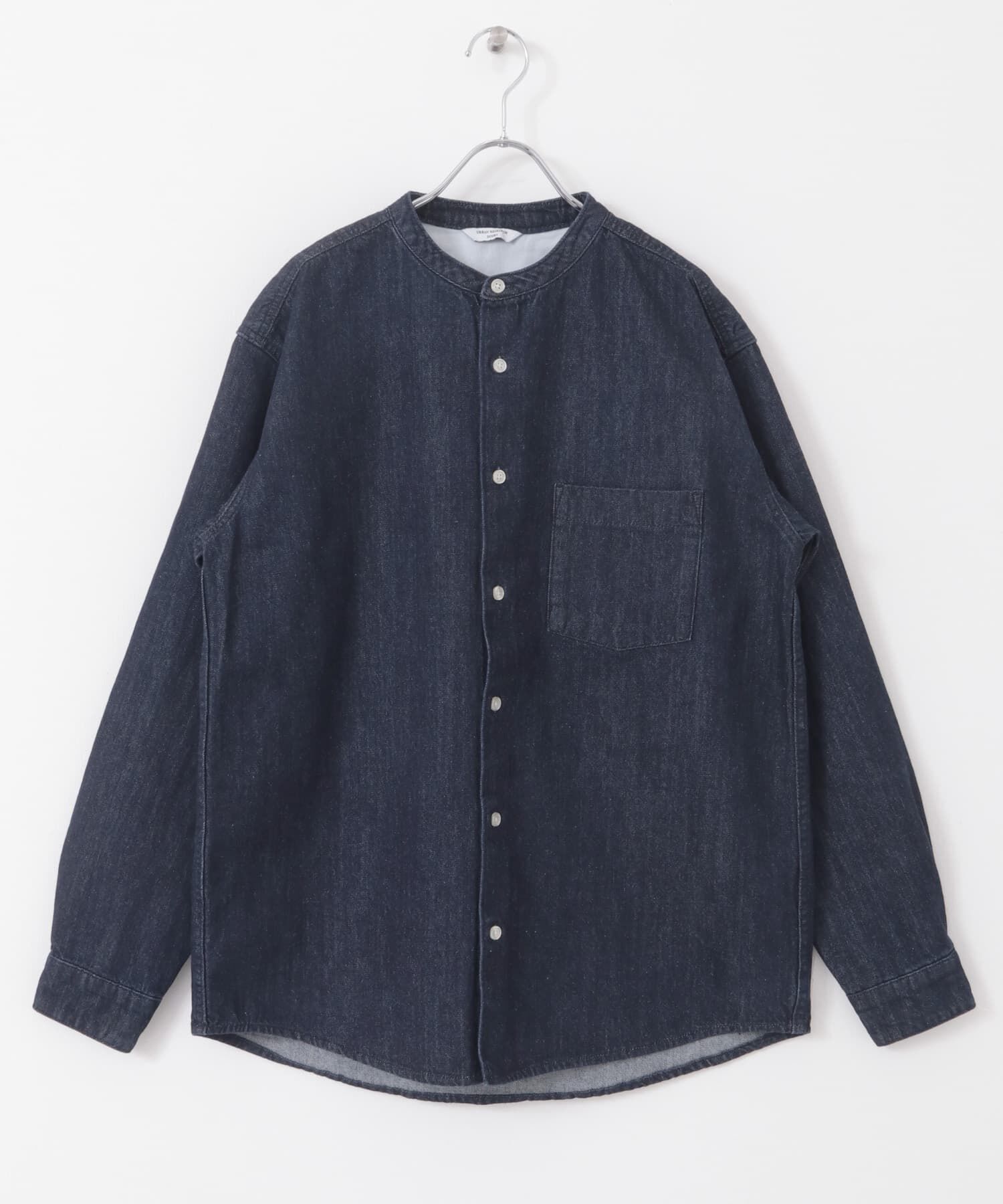 URBAN RESEARCH DOORS「デニムバンドカラーシャツ」|シャツ・ブラウス|