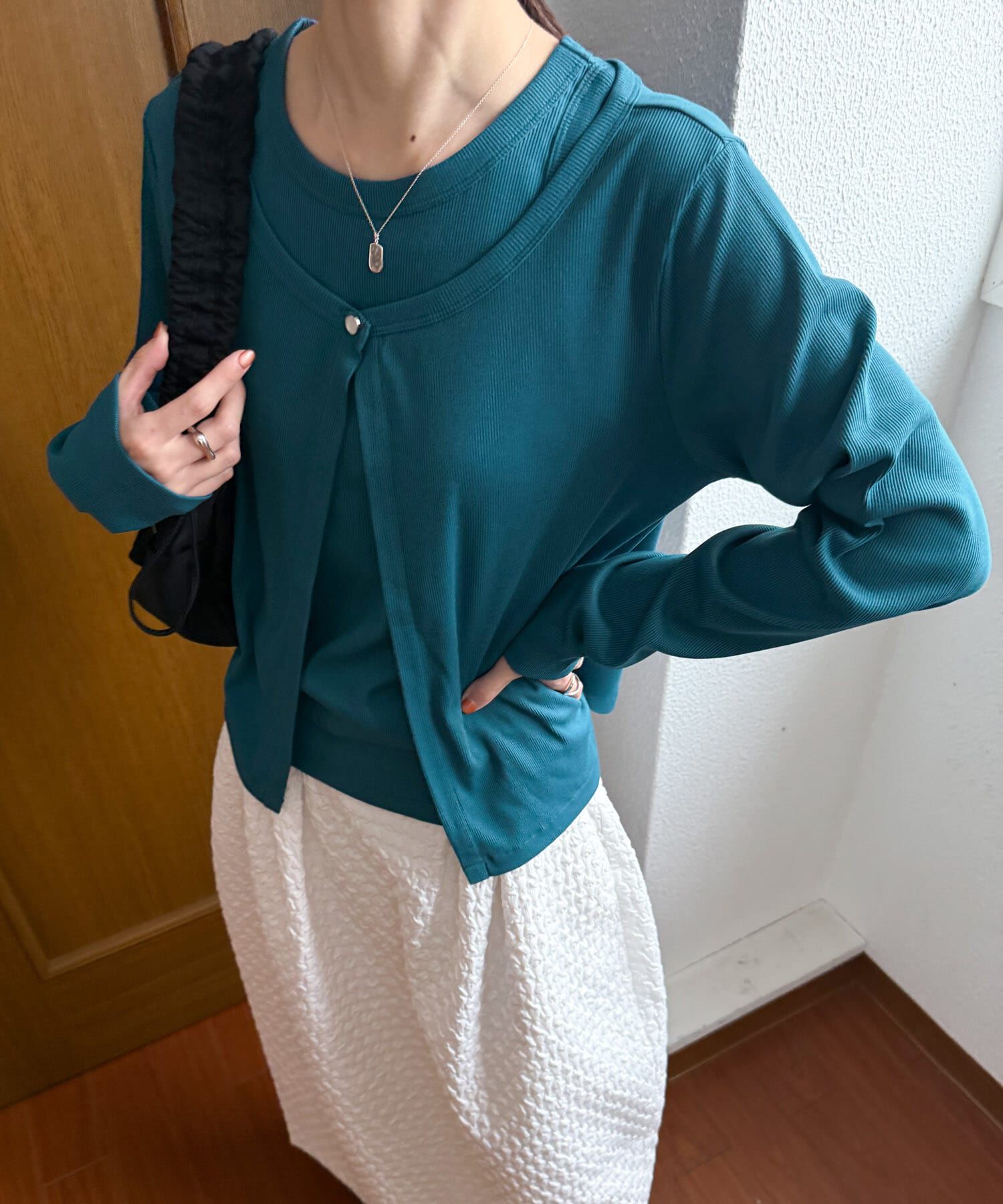 URBAN RESEARCH DOORS「アメスリタンクトップセットカーディガン」|カーディガン|