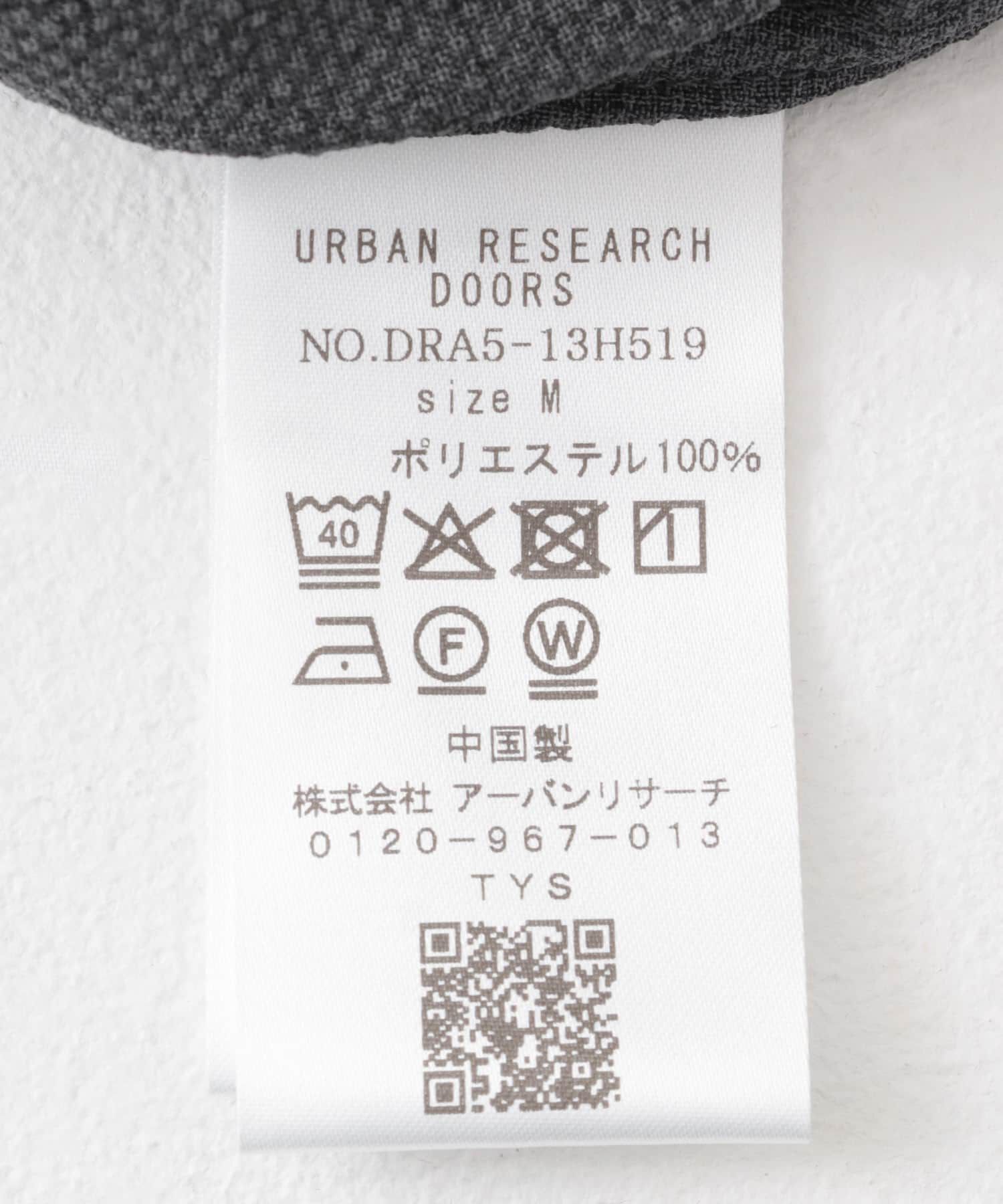 URBAN RESEARCH DOORS「マイクロサッカー オープンカラー ショートスリーブシャツ」|シャツ・ブラウス|