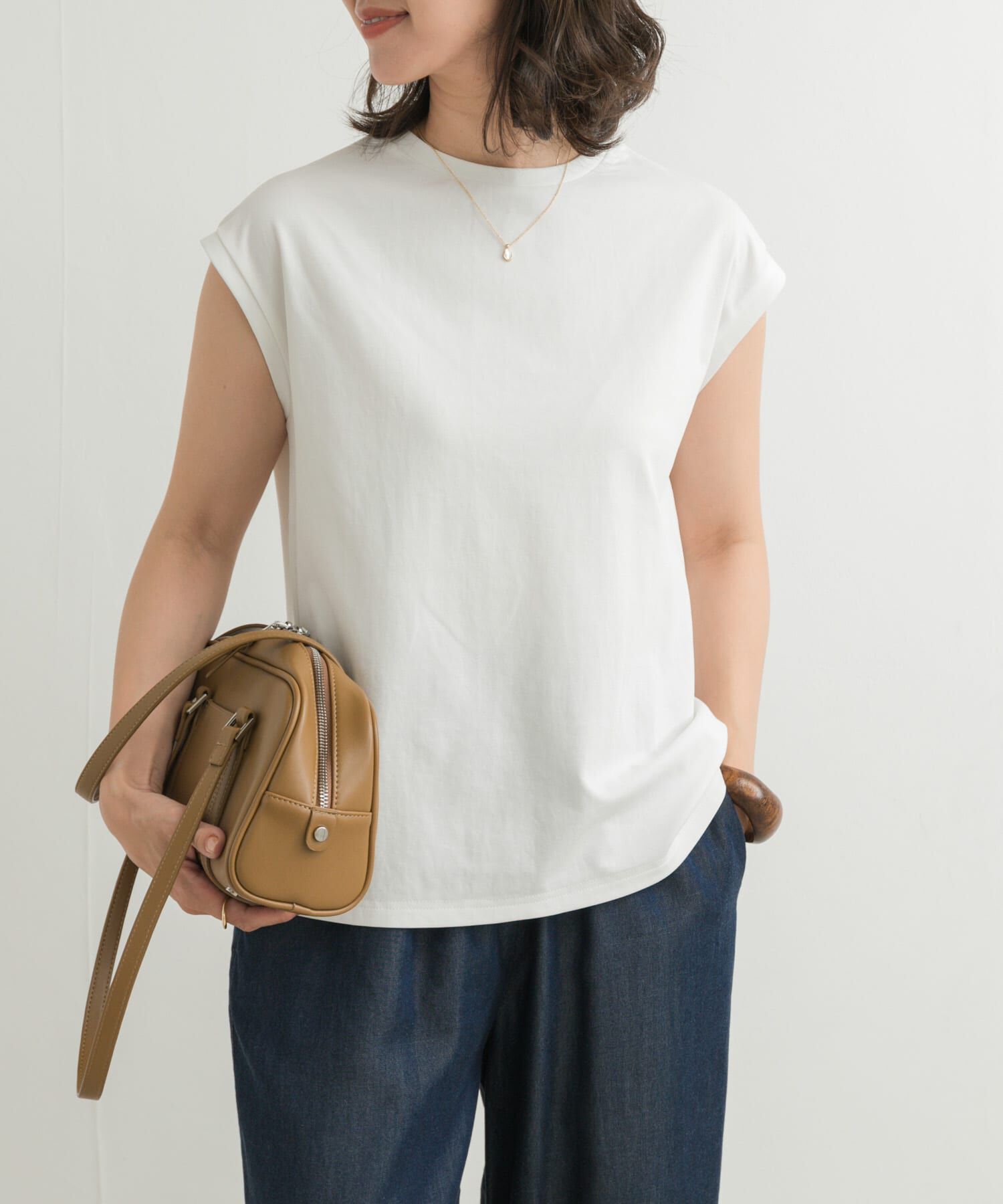 URBAN RESEARCH DOORS「『接触冷感/UVカット』ドライカノコフレンチプルオーバー」|Tシャツ・カットソー|