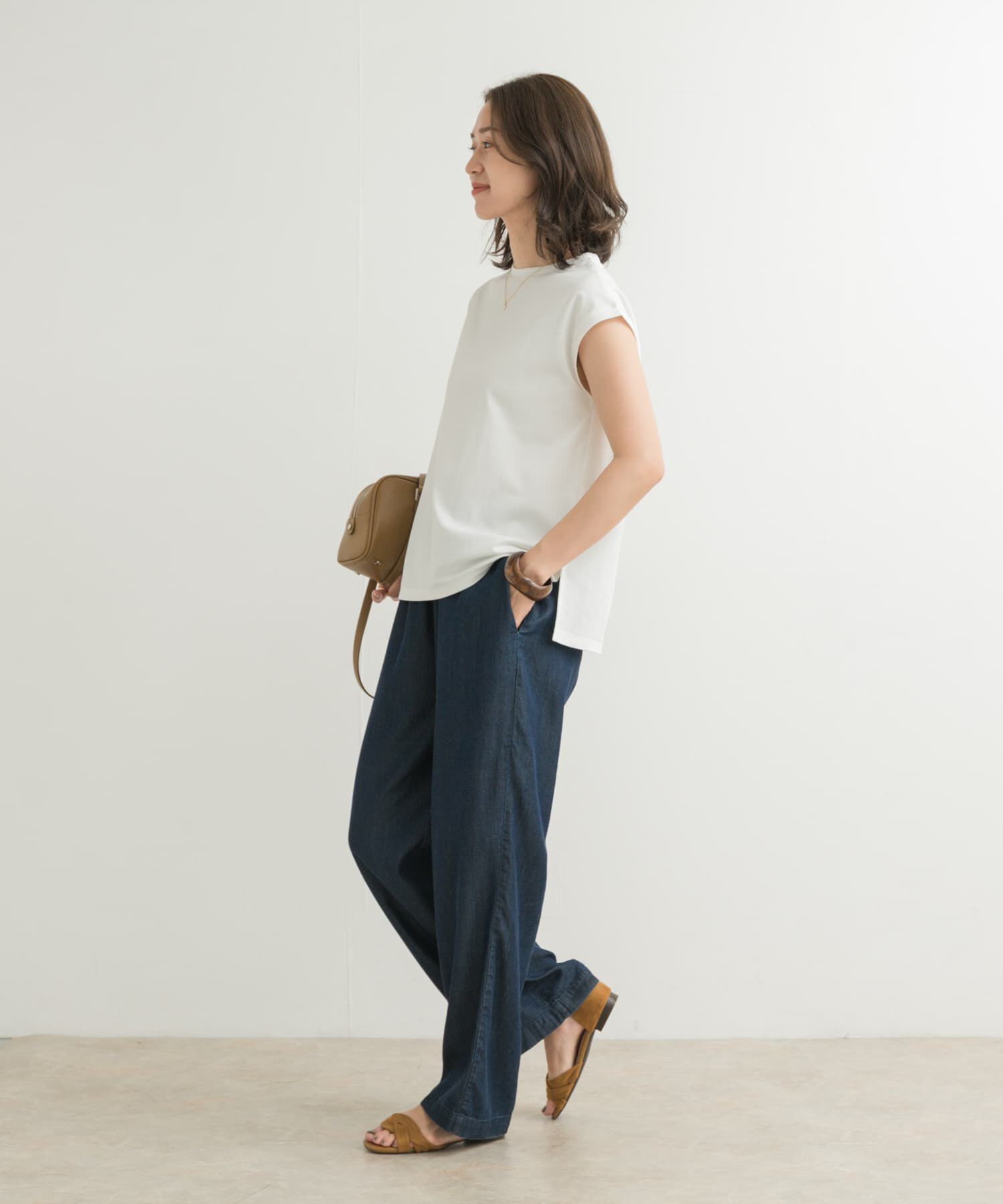 URBAN RESEARCH DOORS「『接触冷感/UVカット』ドライカノコフレンチプルオーバー」|Tシャツ・カットソー|