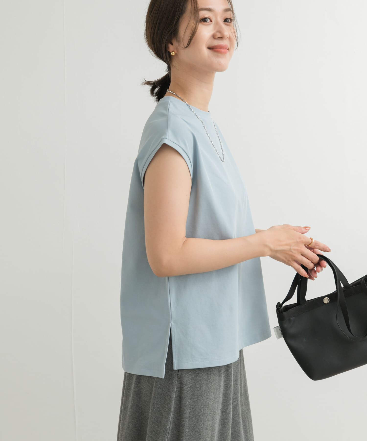 URBAN RESEARCH DOORS「『接触冷感/UVカット』ドライカノコフレンチプルオーバー」|Tシャツ・カットソー|