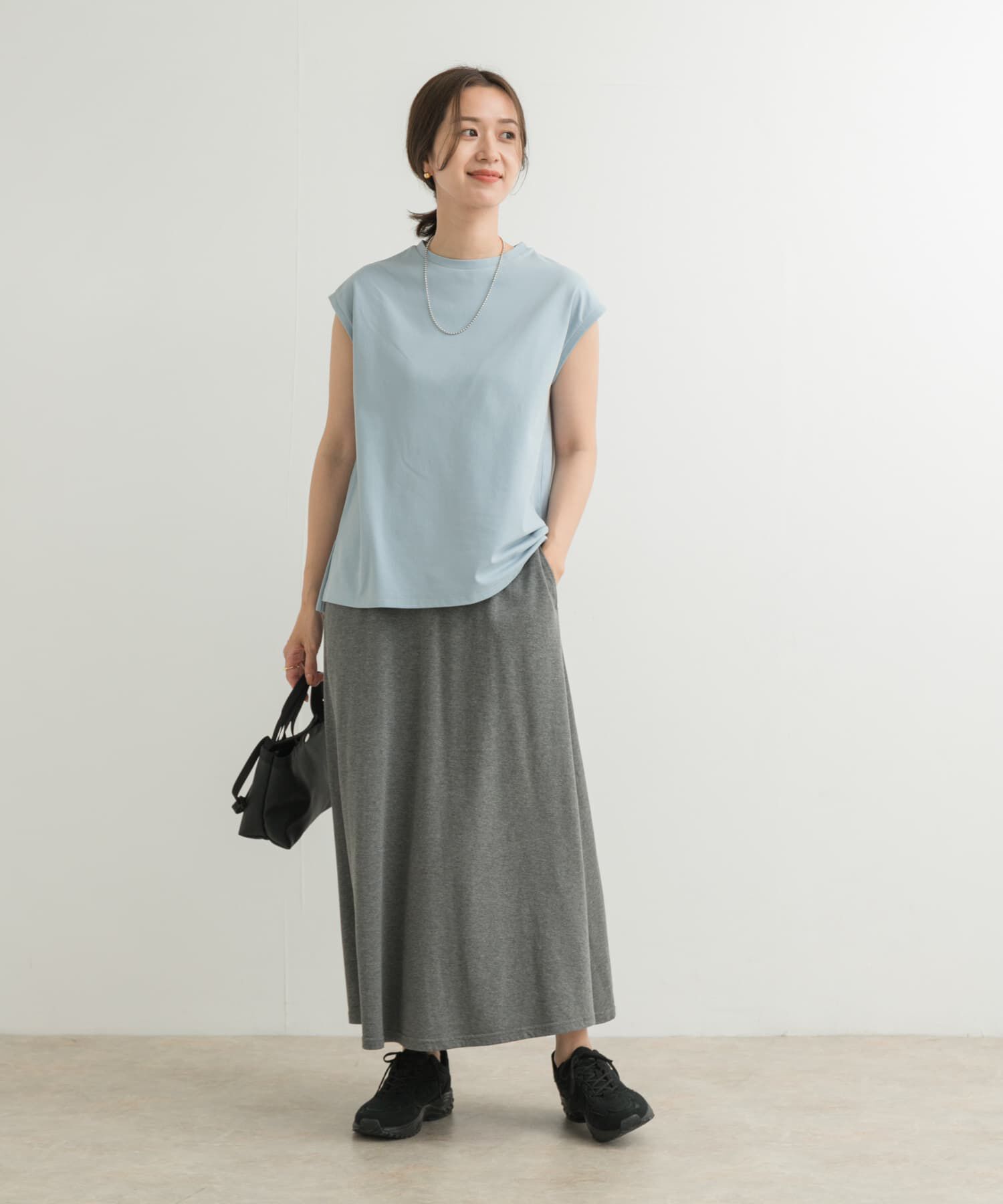 URBAN RESEARCH DOORS「『接触冷感/UVカット』ドライカノコフレンチプルオーバー」|Tシャツ・カットソー|