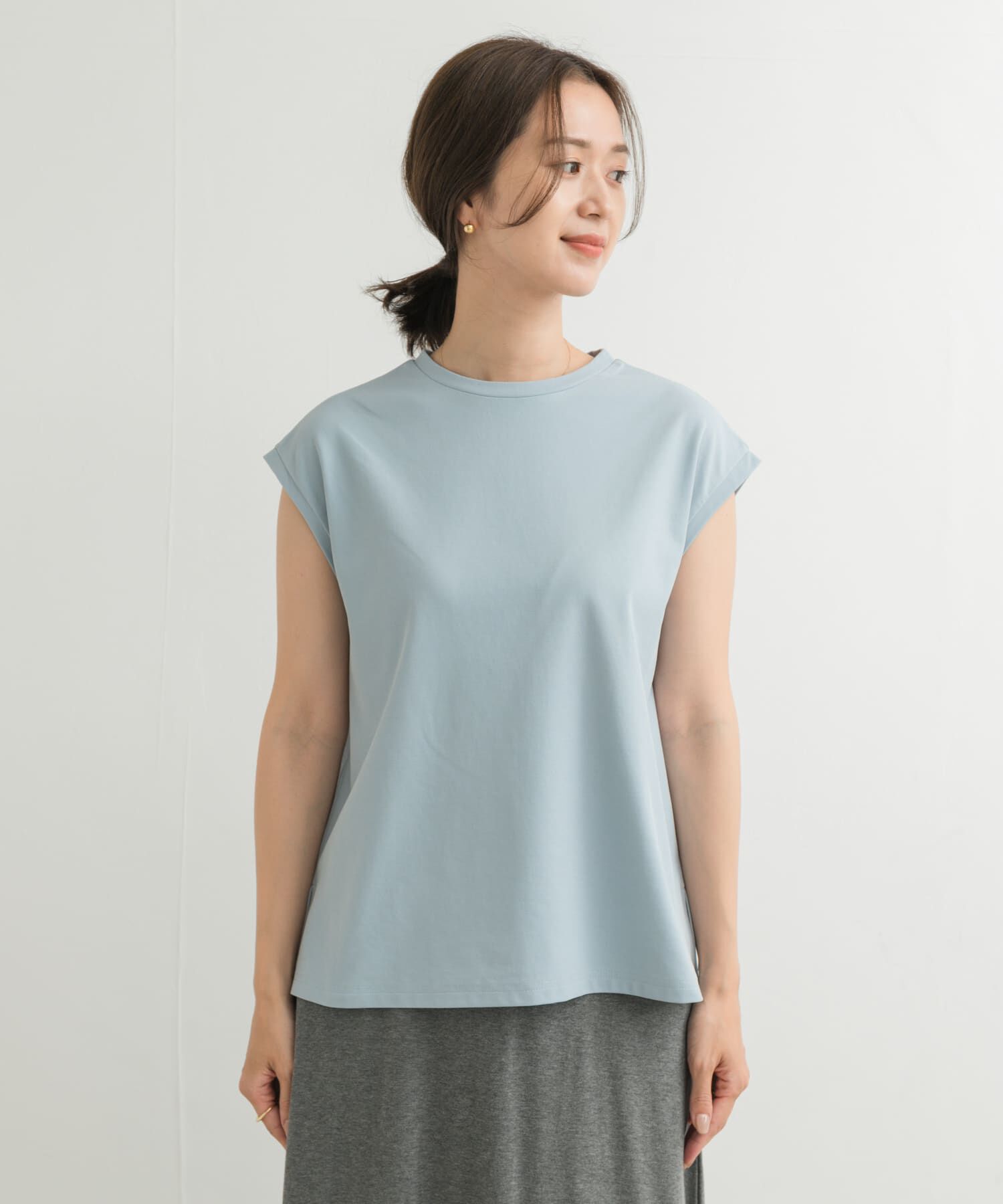 URBAN RESEARCH DOORS「『接触冷感/UVカット』ドライカノコフレンチプルオーバー」|Tシャツ・カットソー|