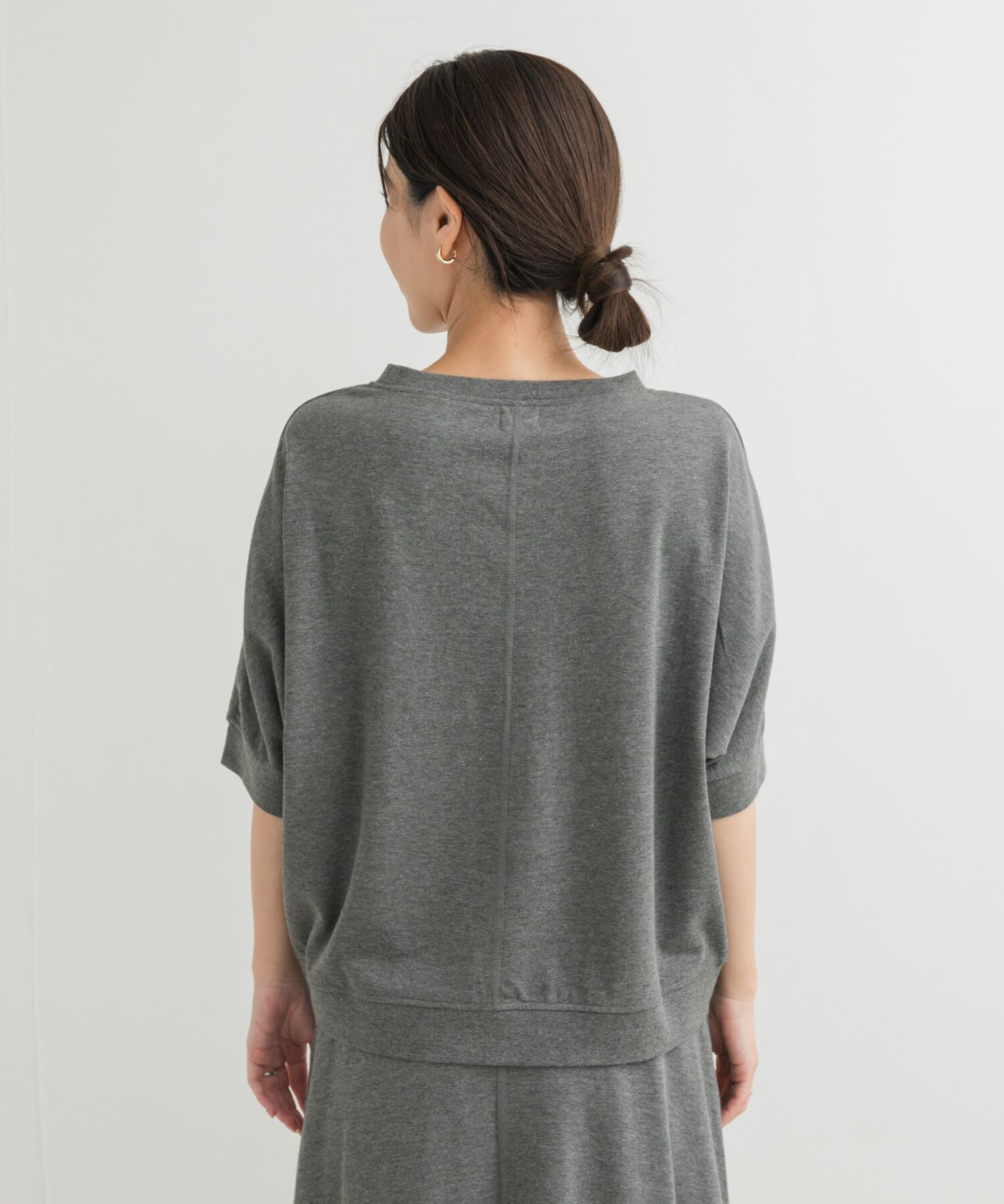 URBAN RESEARCH DOORS「『セットアップ対応』モダールコットンドルマン裏毛プルオーバー」|Tシャツ・カットソー|