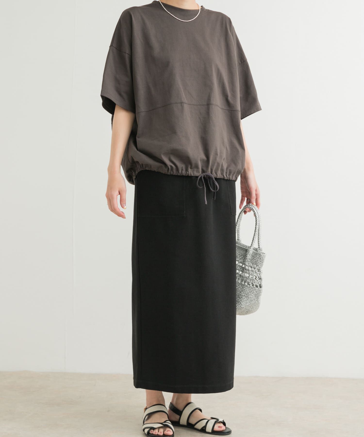 URBAN RESEARCH DOORS「サイドポケットカットストレートスカート」|スカート|
