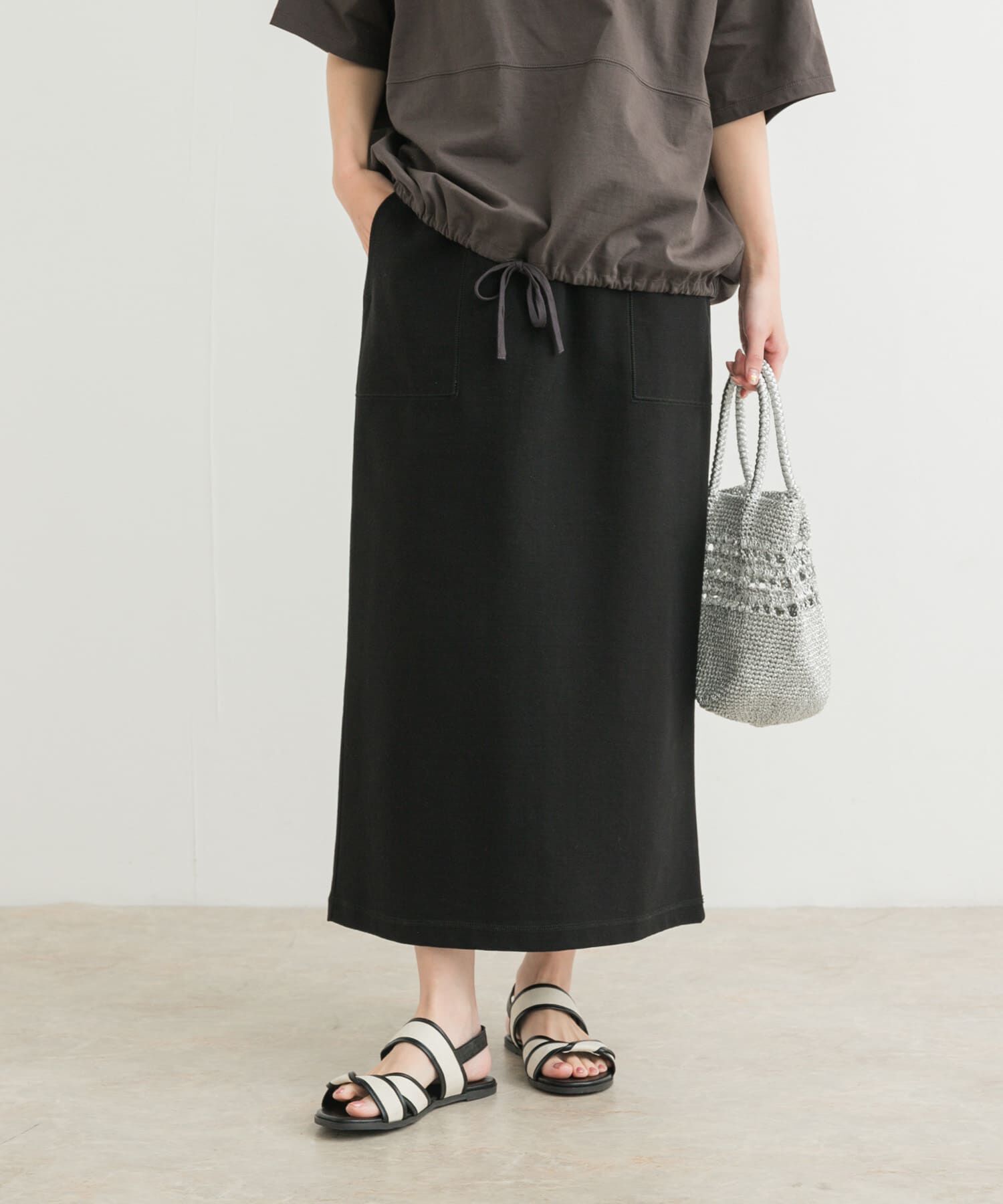URBAN RESEARCH DOORS「サイドポケットカットストレートスカート」|スカート|