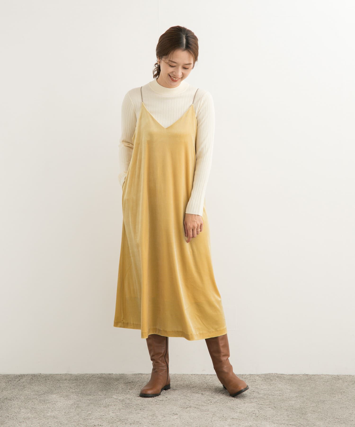 URBAN RESEARCH DOORS「Le GLAZIK　キャミソールドレス」|ワンピース|