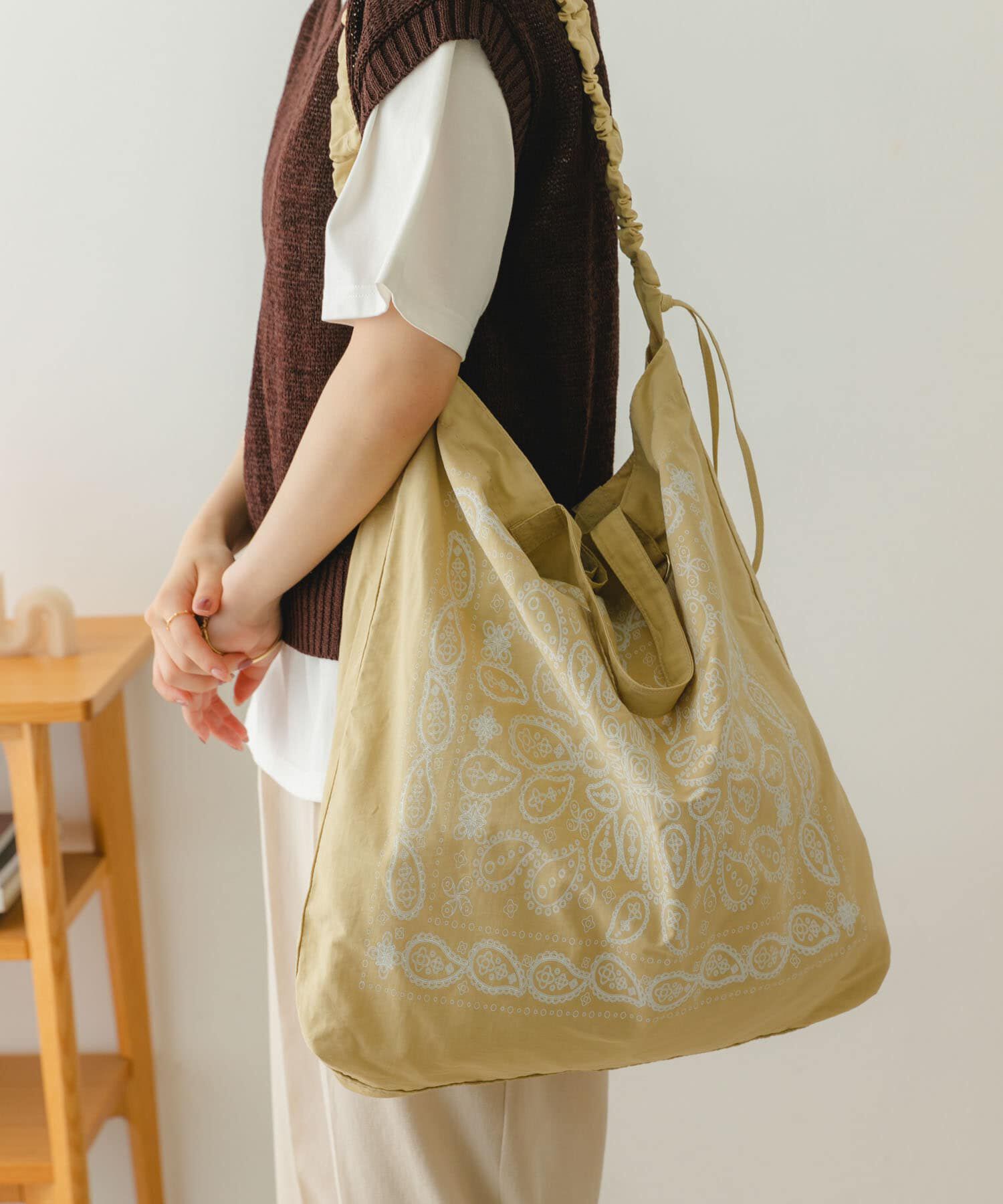 RODE SKO「リップストップダブルショルダー柄トート」|トートバッグ|