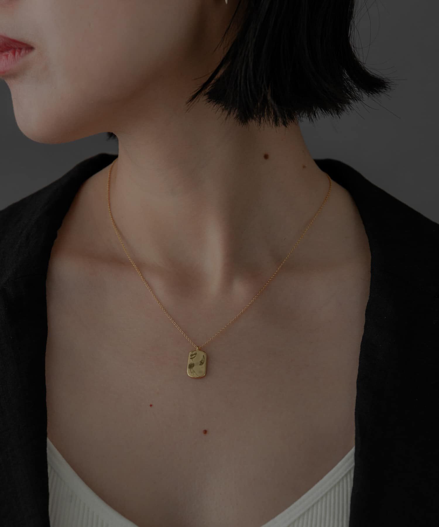 SMELLY「SMELLY so&rsquo;　rectangle plate necklace」|ネックレス|