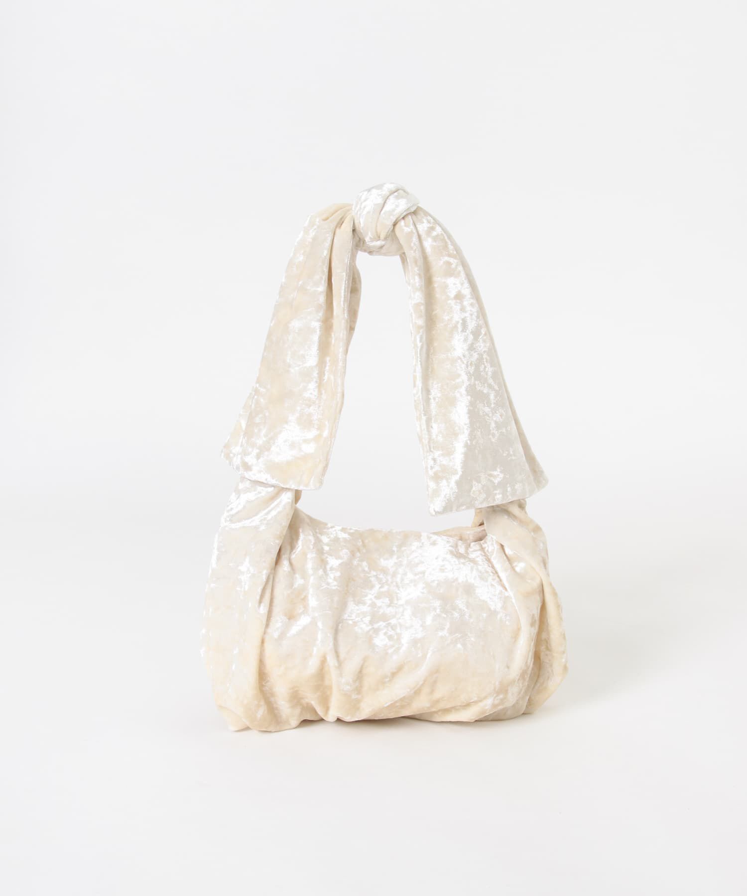 SMELLY「ベロアリボンバッグ」|ハンドバッグ|