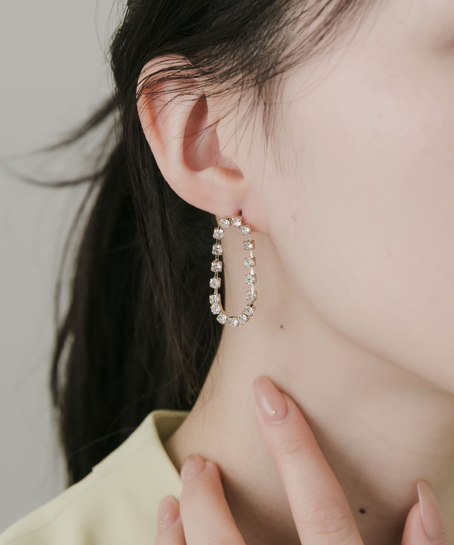 SMELLY「ビジューサークルスウェイピアス」|ピアス|