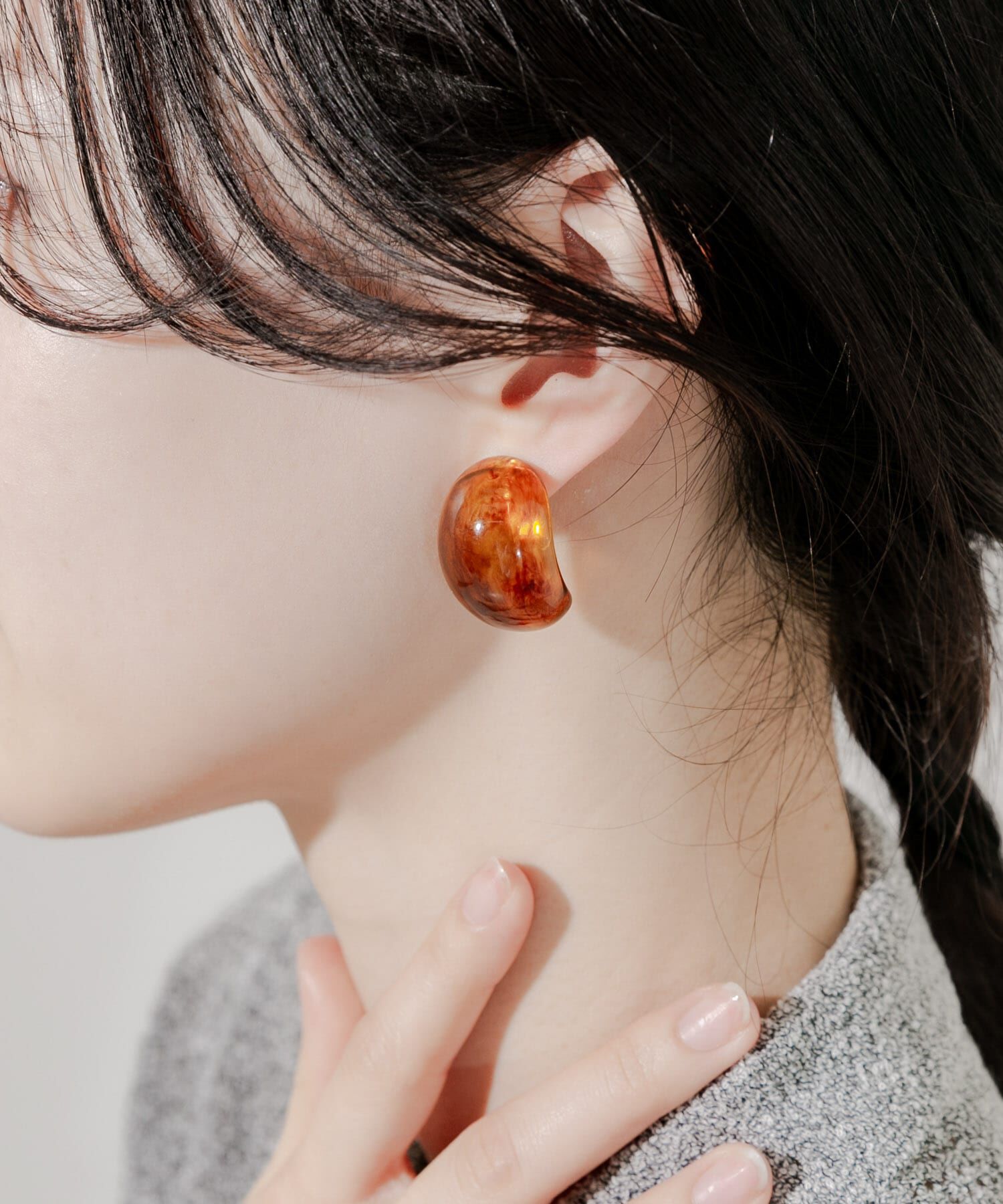 SMELLY「カラーワイドフープイヤリング」|イヤリング|