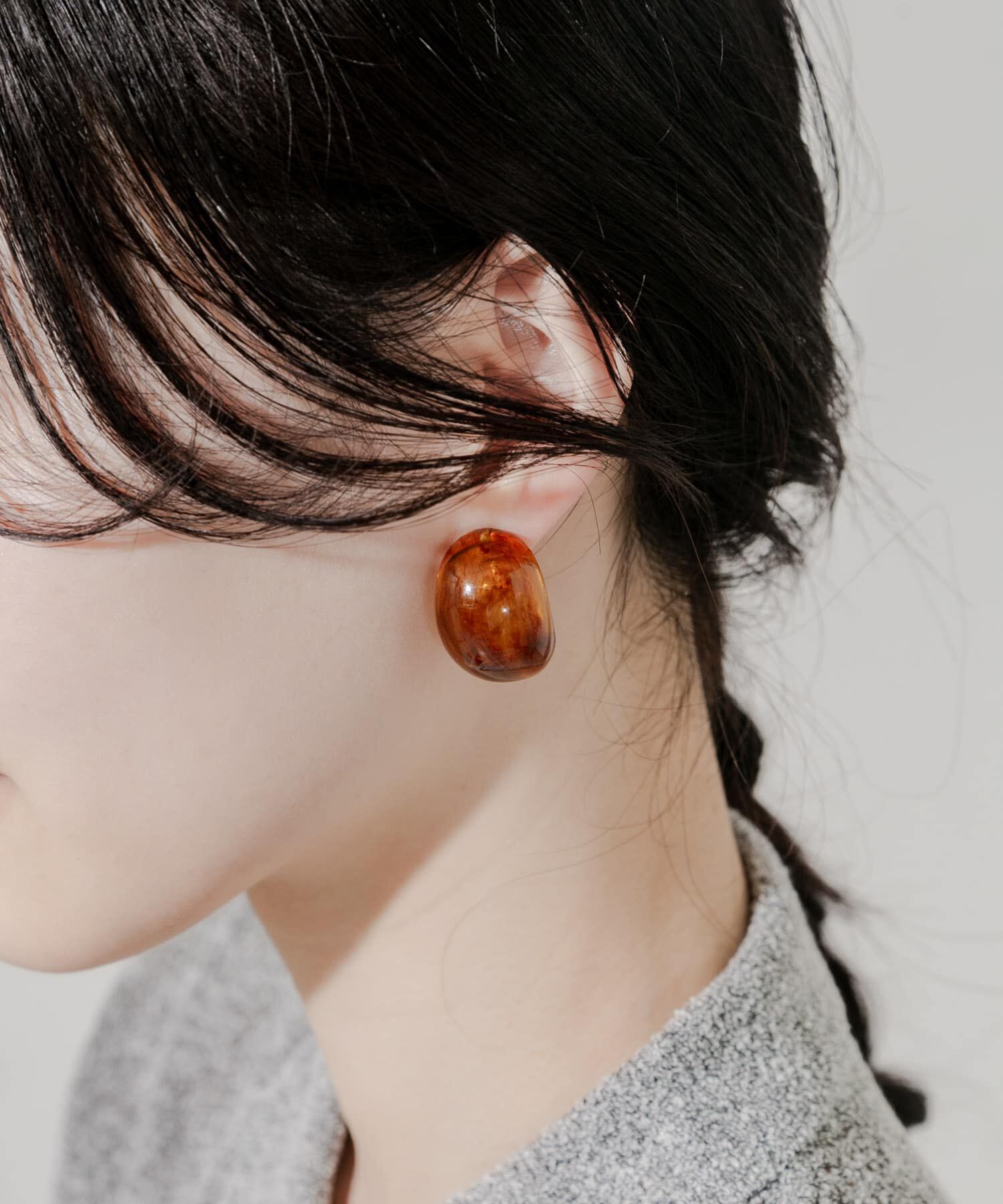 SMELLY「カラーワイドフープイヤリング」|イヤリング|