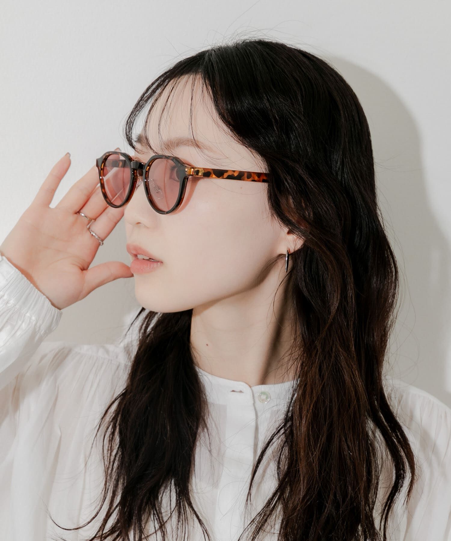 SMELLY「ボストンシェイプサングラス」|メガネ|ブラウン系その他