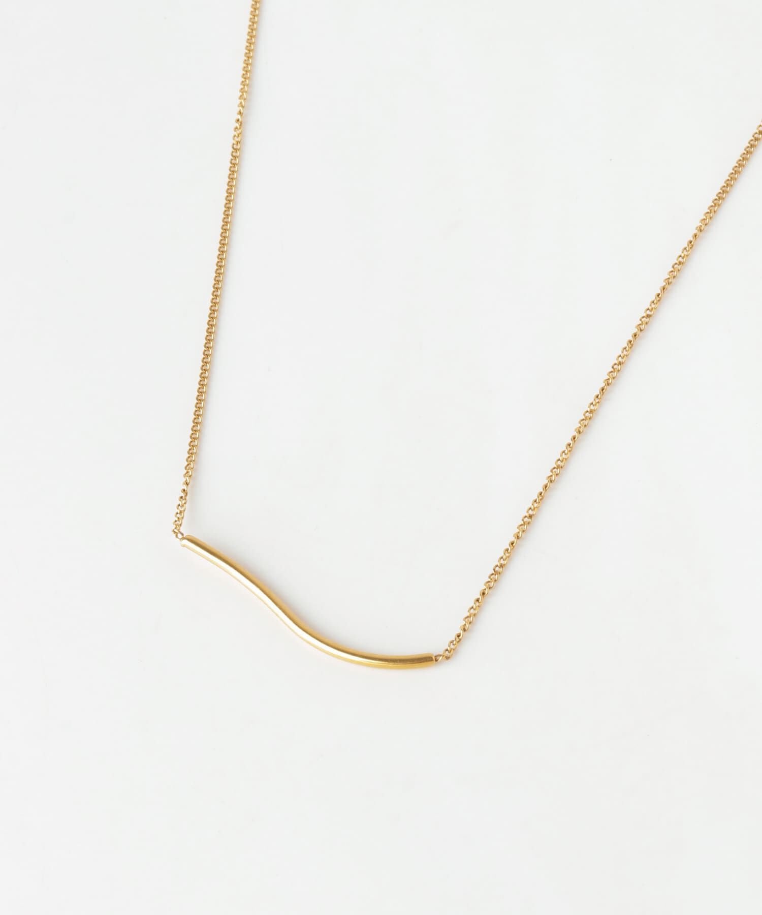 SMELLY「ステンレススリムカーブバーネックレス」|ネックレス|