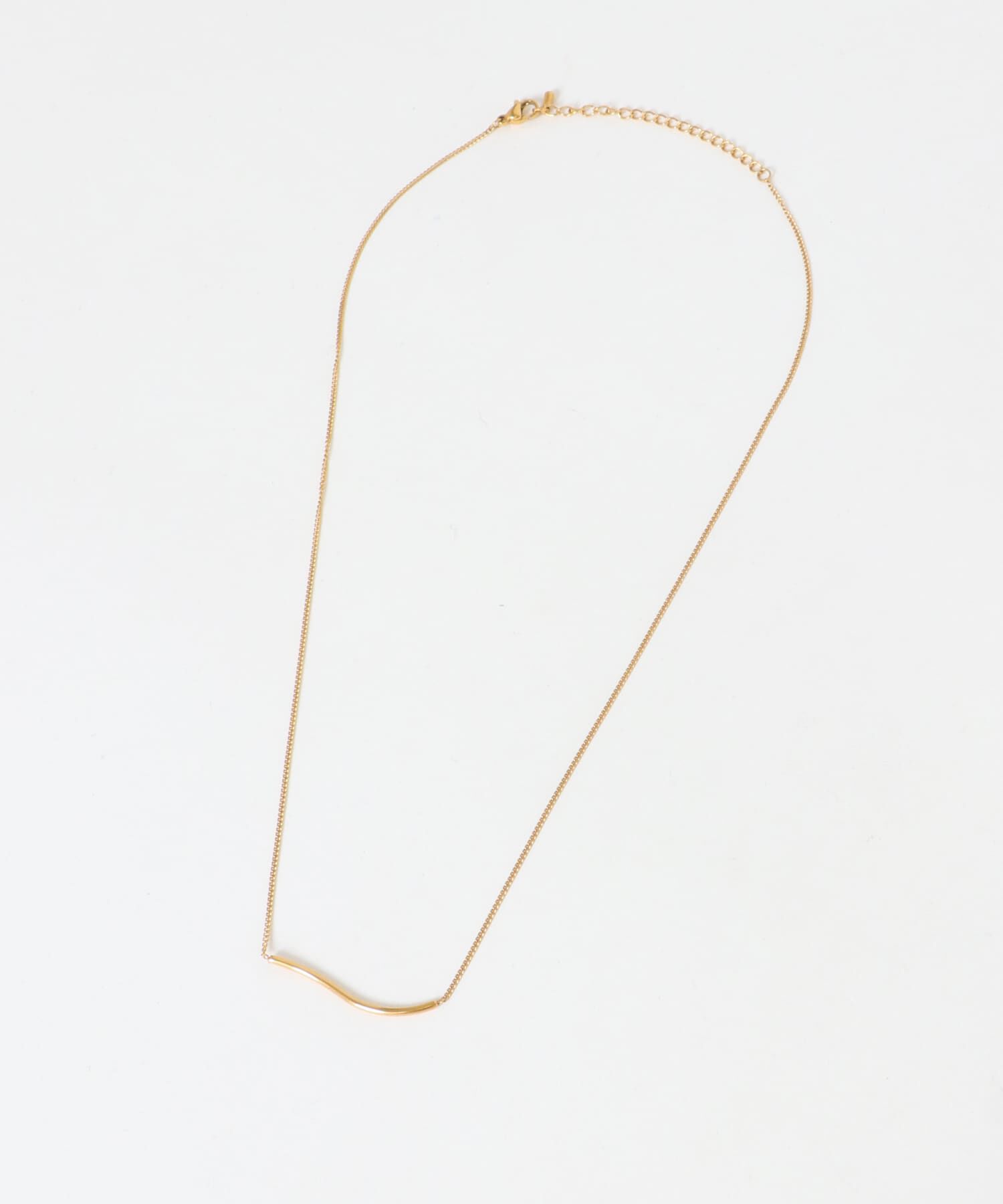 SMELLY「ステンレススリムカーブバーネックレス」|ネックレス|