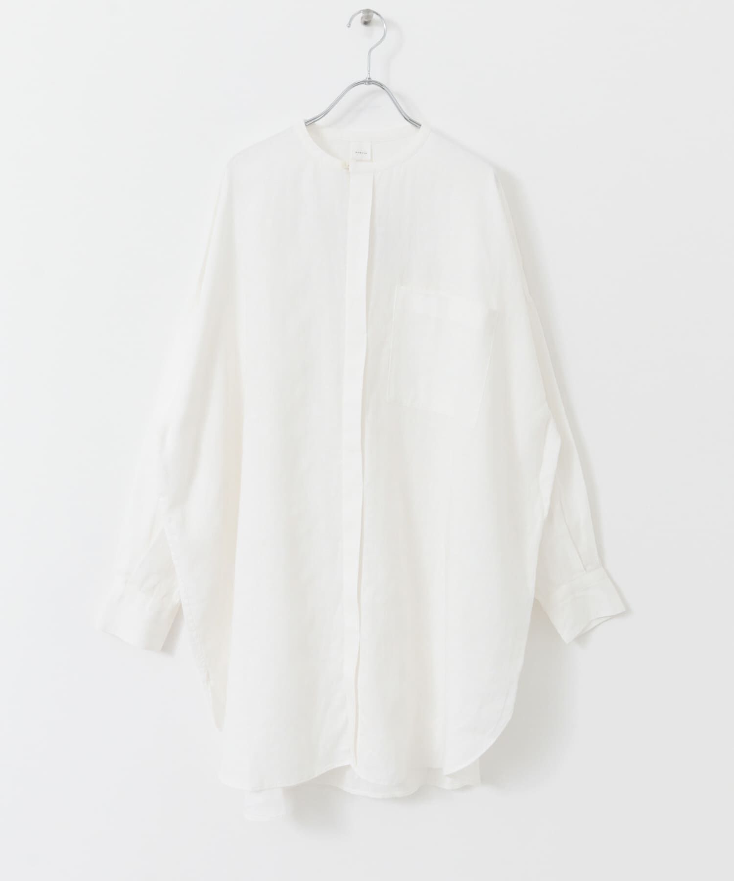 かぐれ「リネンチュニックシャツ」|シャツ・ブラウス|