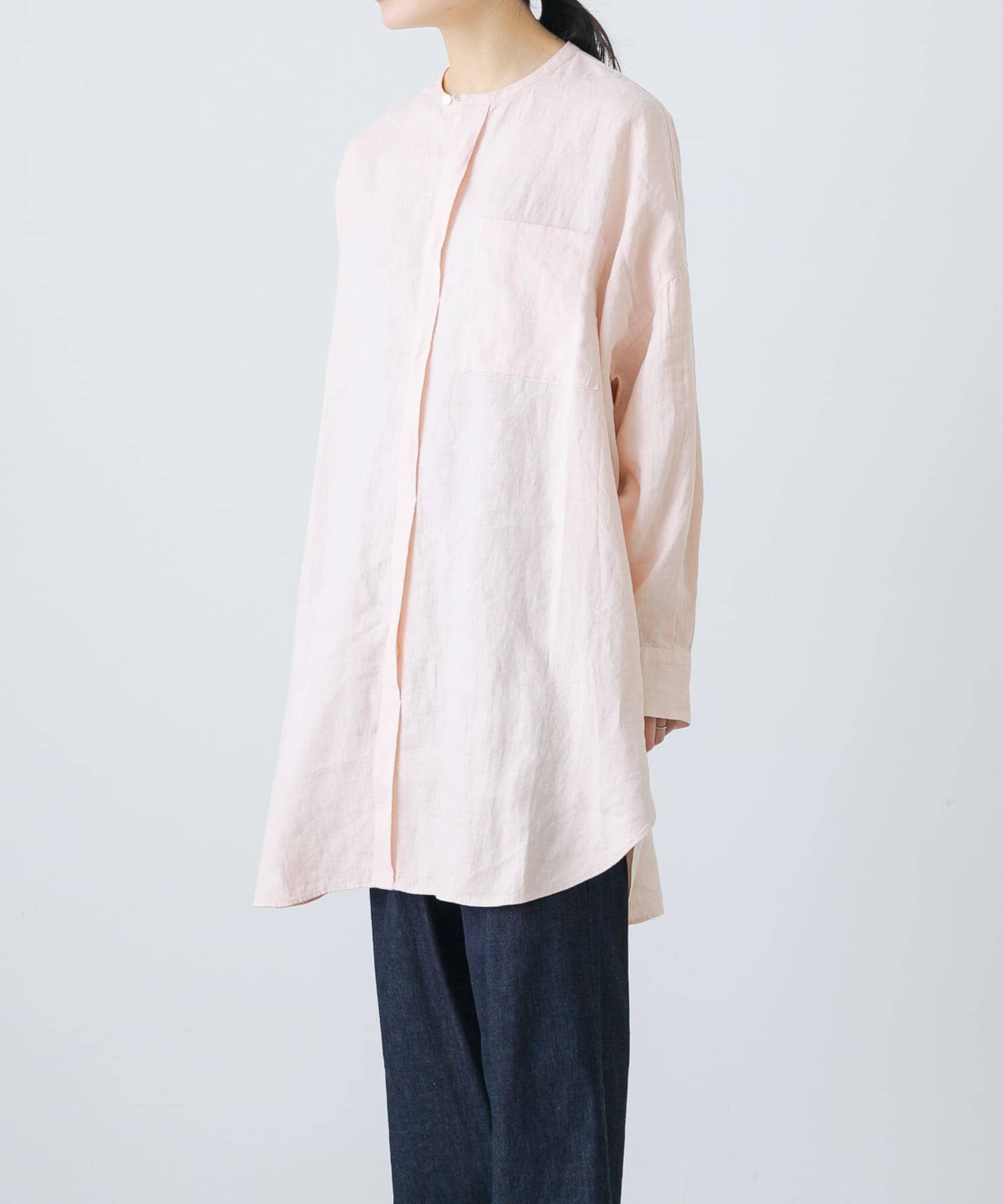 かぐれ「リネンチュニックシャツ」|シャツ・ブラウス|