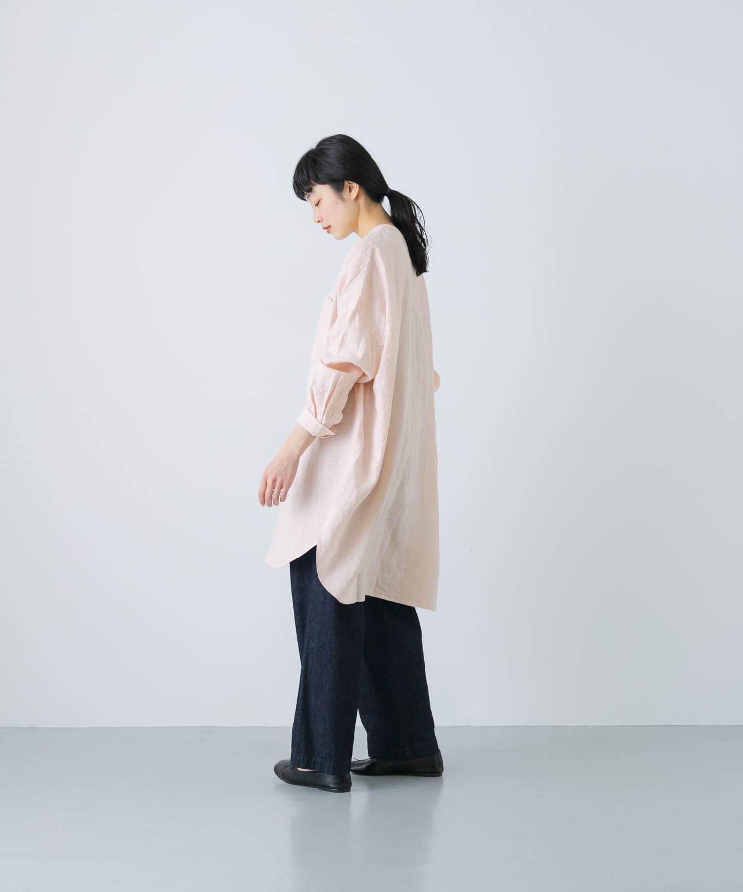 かぐれ「リネンチュニックシャツ」|シャツ・ブラウス|