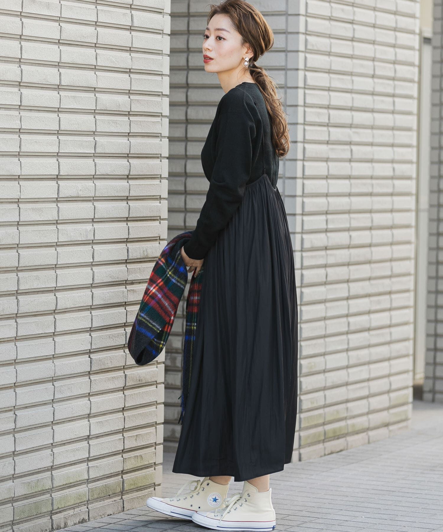 Sonny Label 「プリーツキャミワンピ&times;クルーニット」|ワンピース|