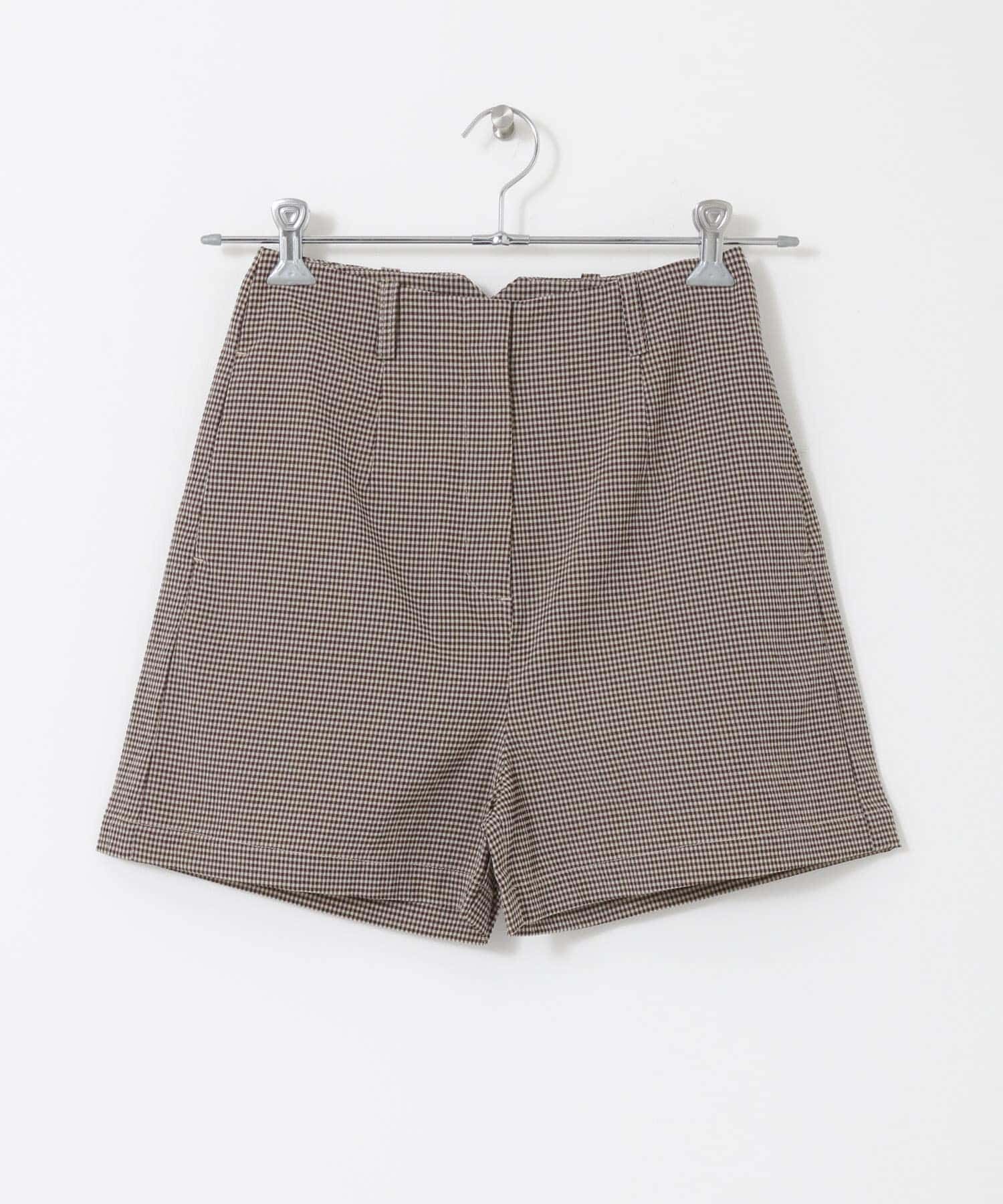 Sonny Label 「OOPS　ソロテックスチェックショートパンツ」|その他|ブラウン